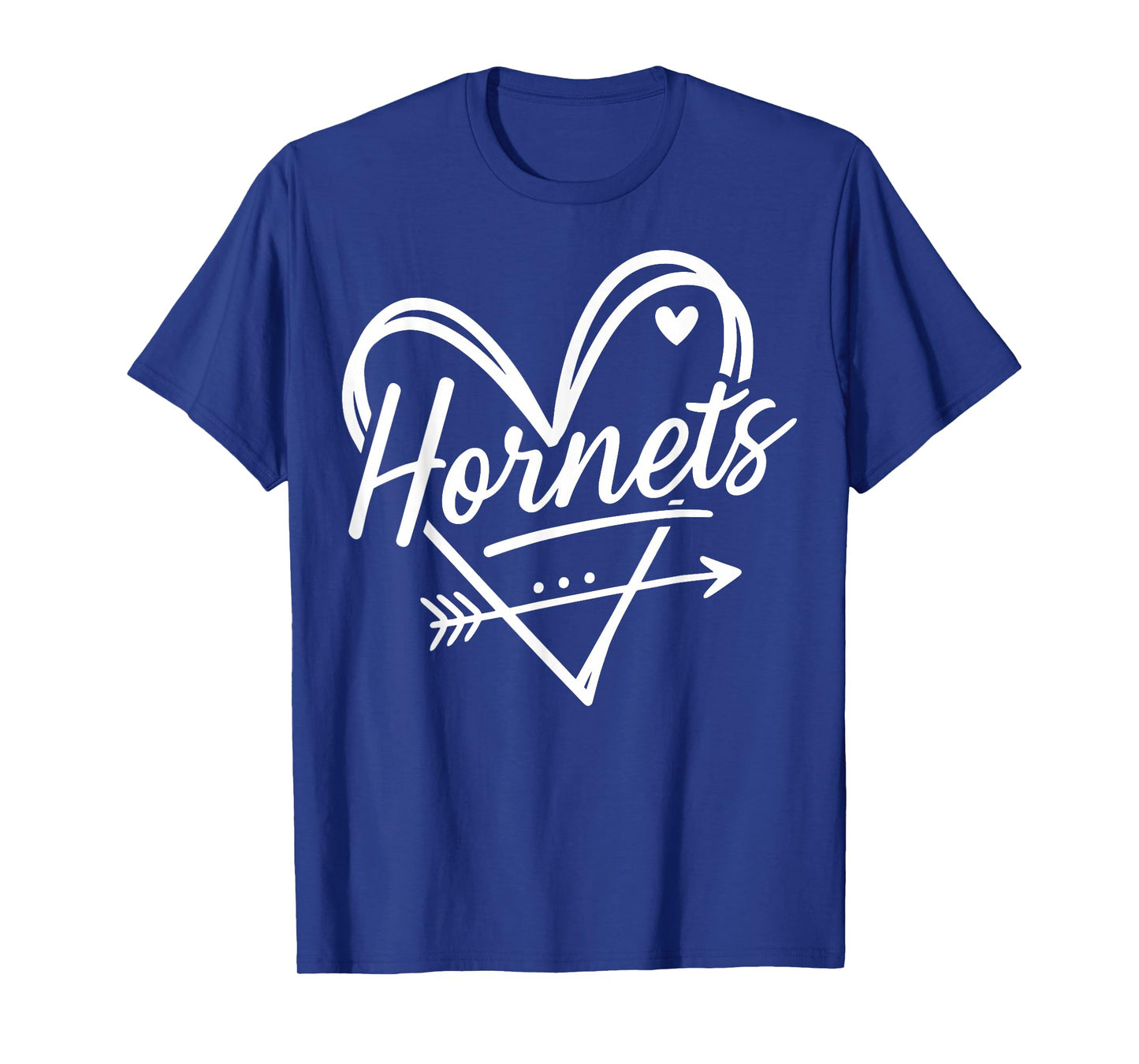 Vintage Hornets Heart Retro Style Gift for Men Women Kid T-Shirt