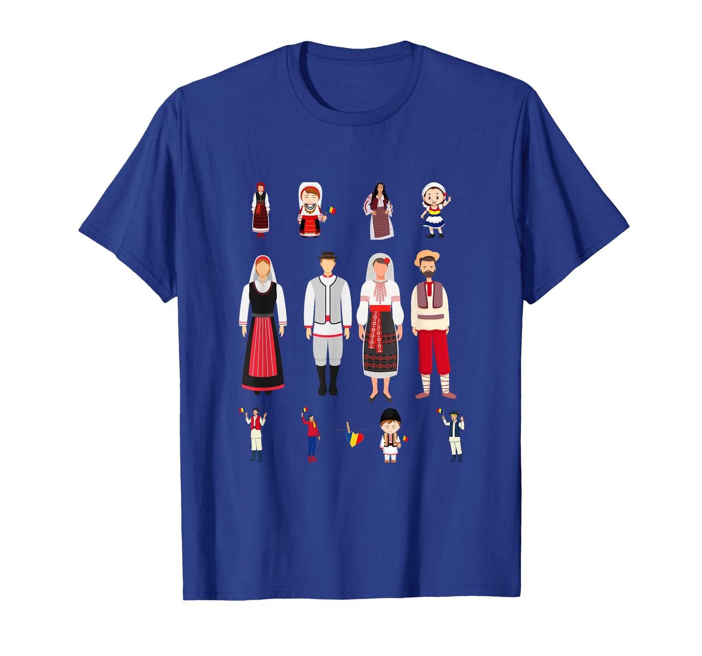 Traditional Romanian Family For Men and Woman T-Shirt