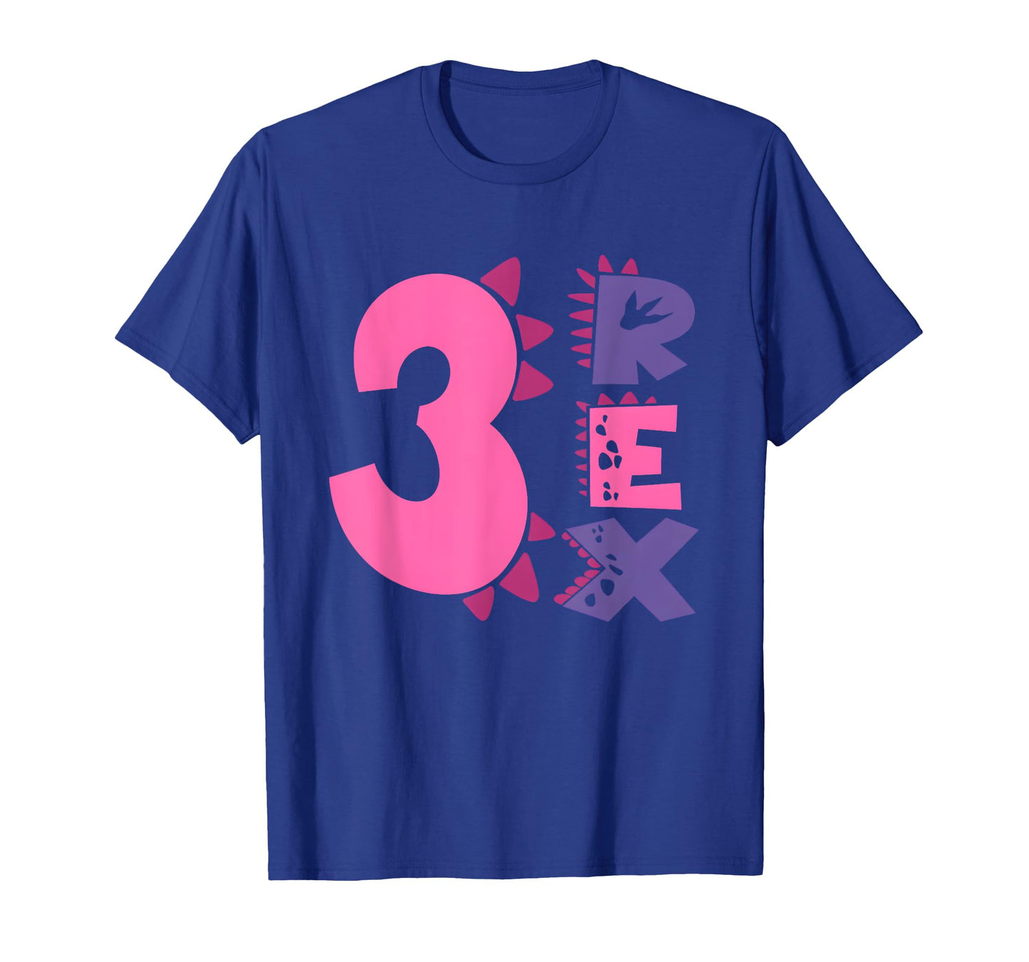 Three Rex Birthday Girl 3rd Birthday Party Family Matching T-Shirt
