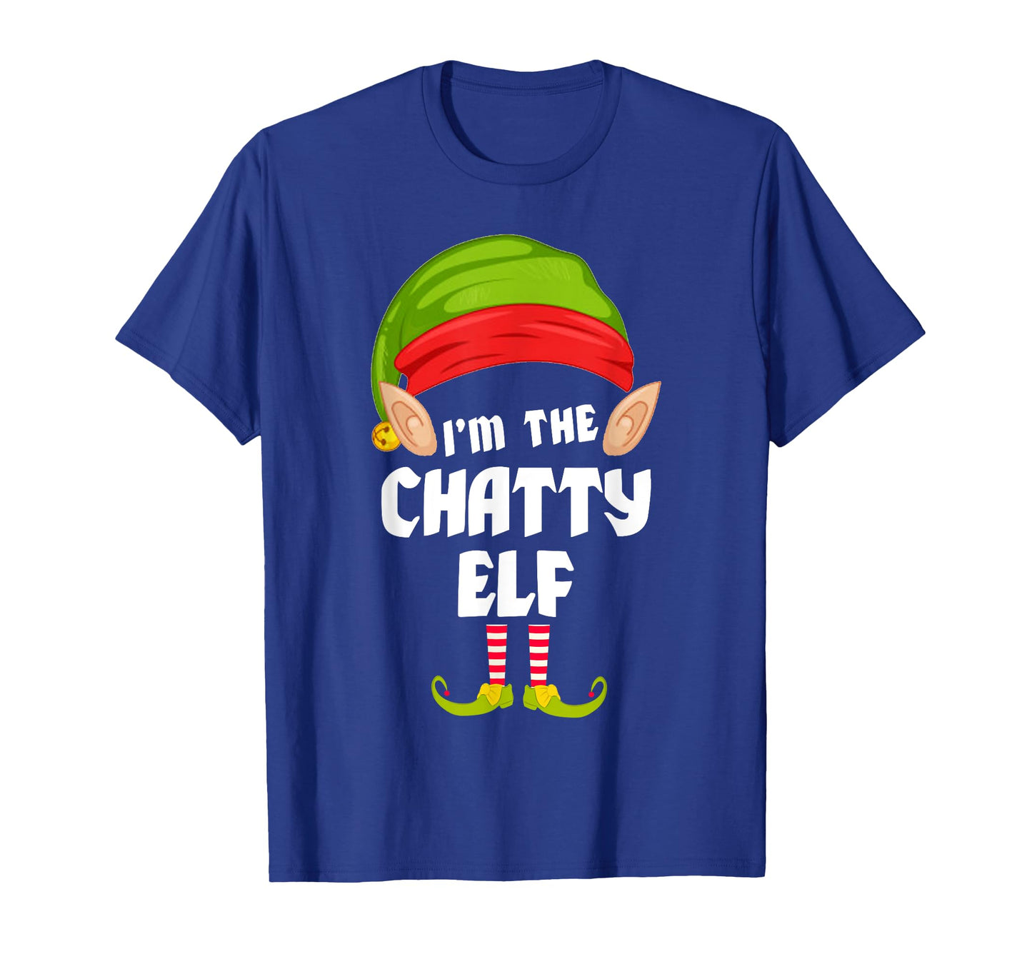 Funny Chatty Elf Matching Family Group PJ Christmas T-Shirt