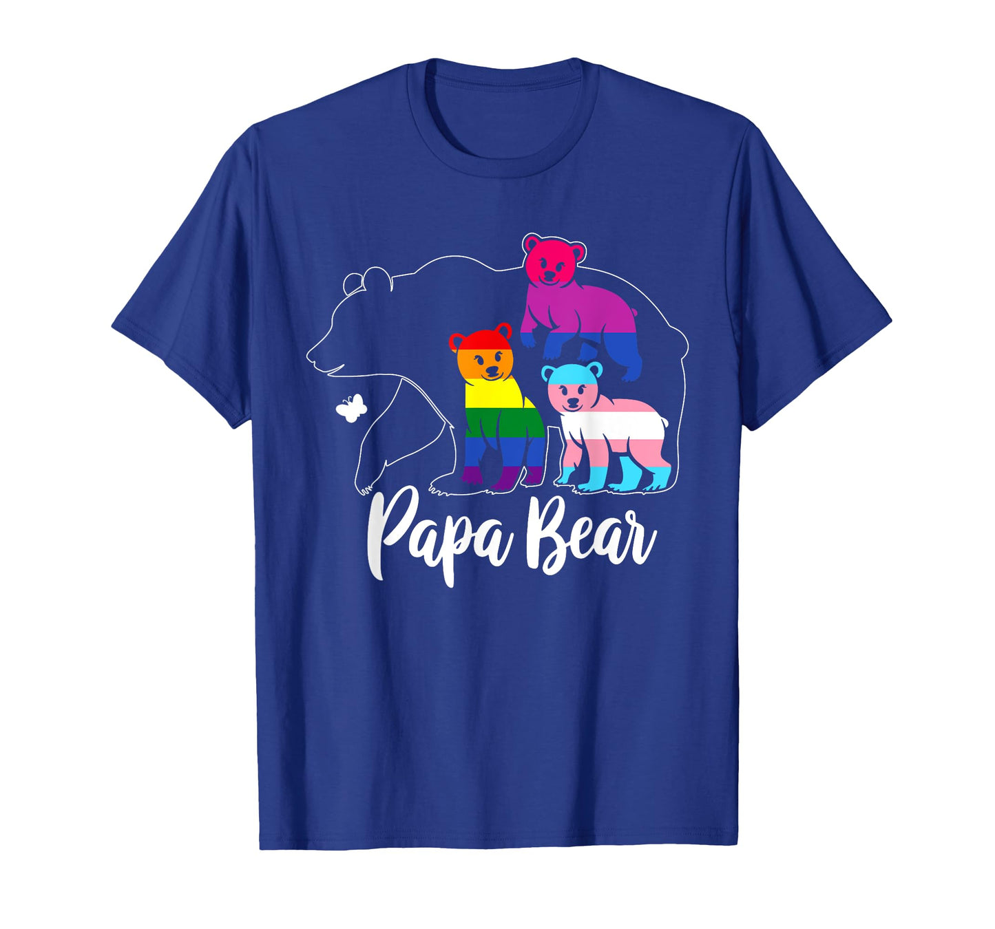 Free Dad Hugs Proud Papa Bear LGBT Gay Pride Father's Day T-Shirt