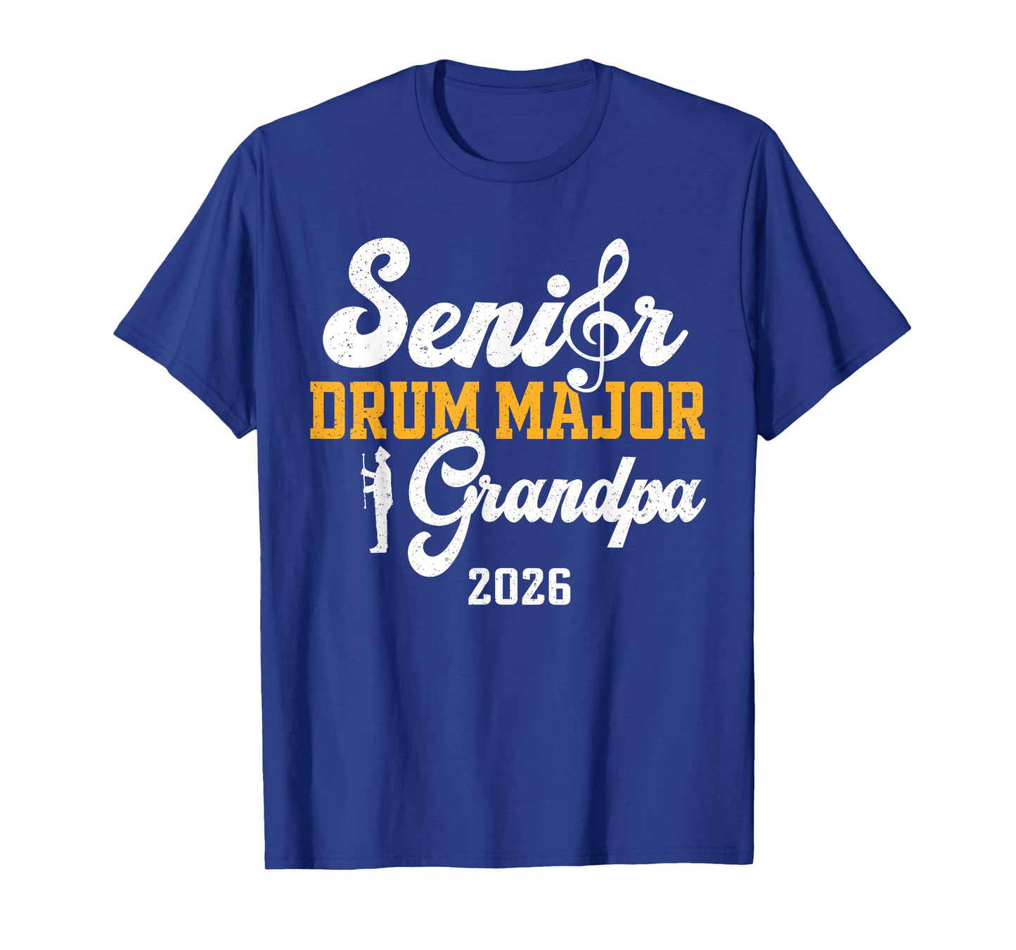 Senior Drum Major Grandpa 2026 Graduation Matching Family T-Shirt