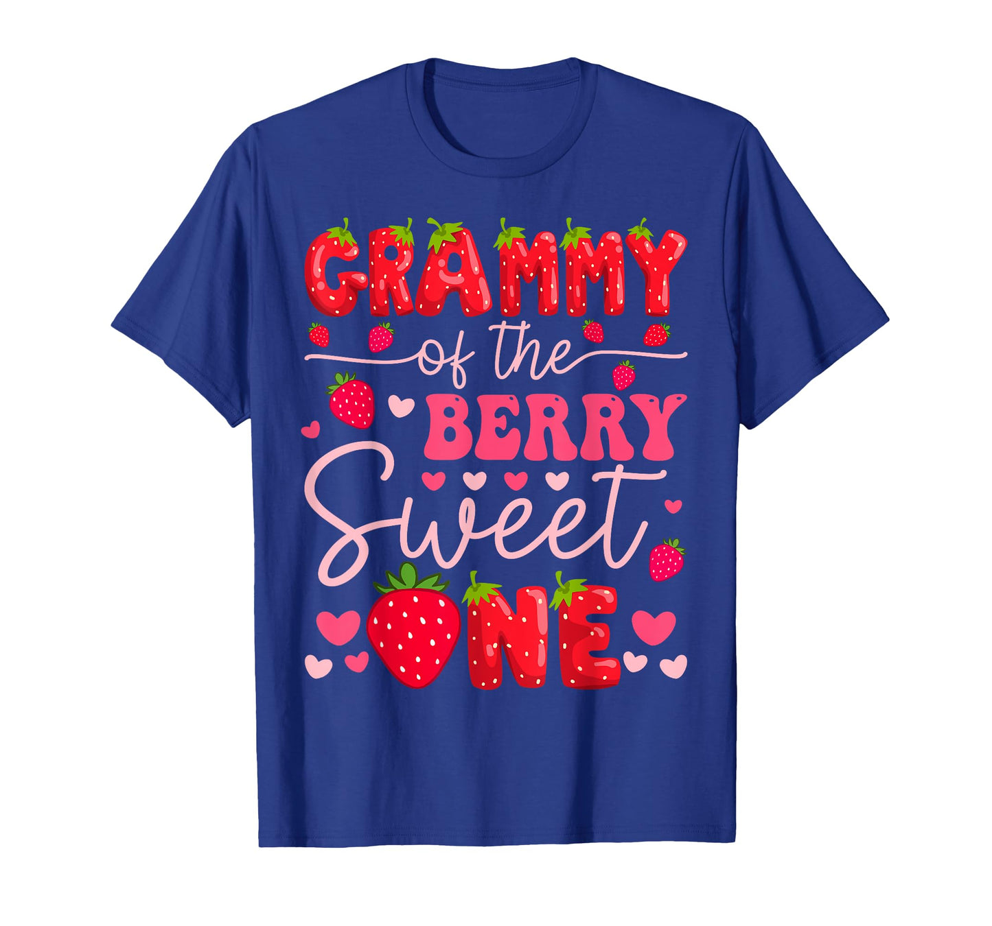 Grammy Of The Berry Sweet One Strawberry 1St Birthday Girl T-Shirt