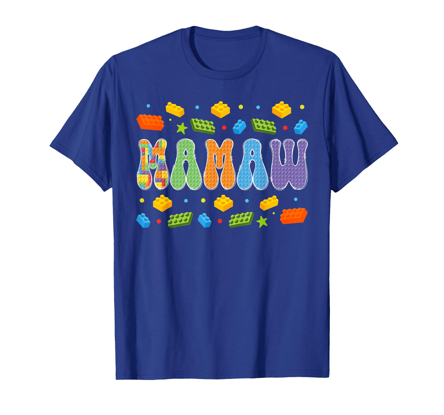 Mamaw Building Bricks Block Master Builder Matching T-Shirt