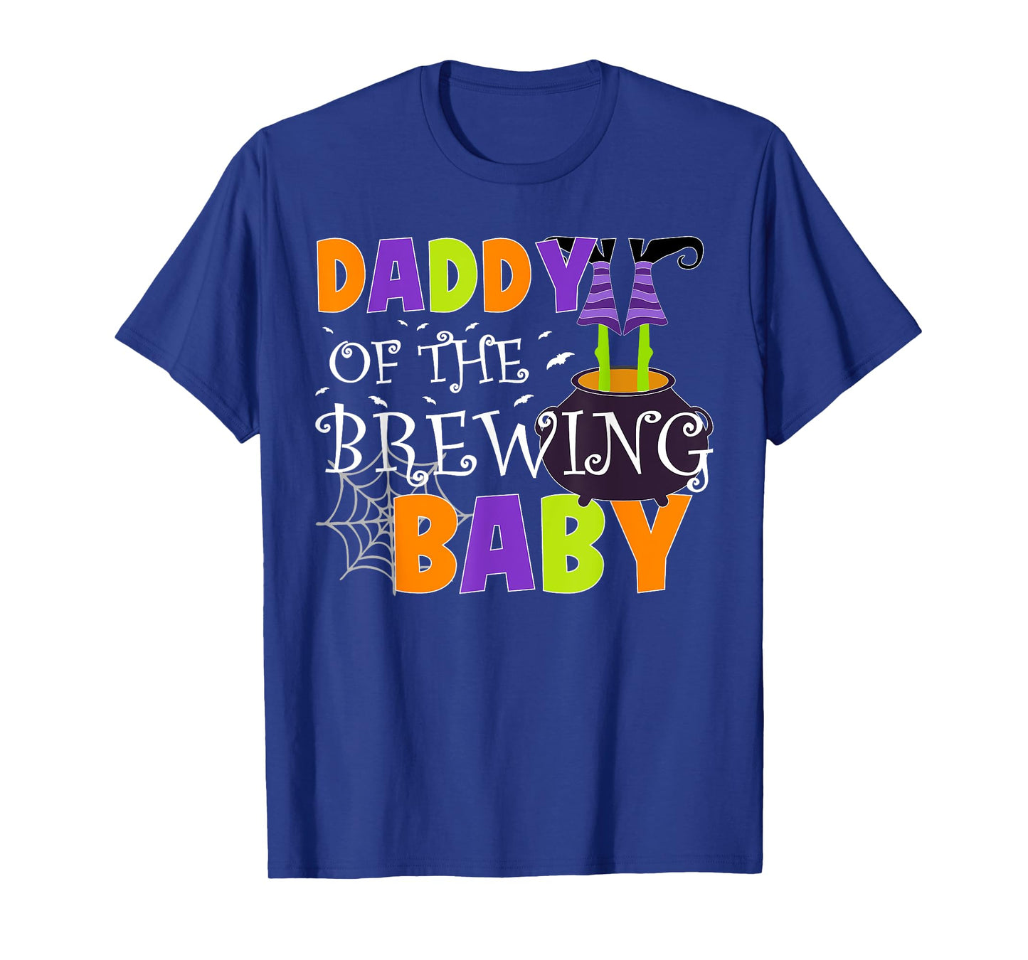 Daddy Of The Brewing Baby Halloween Witch Baby Shower Spooky T-Shirt
