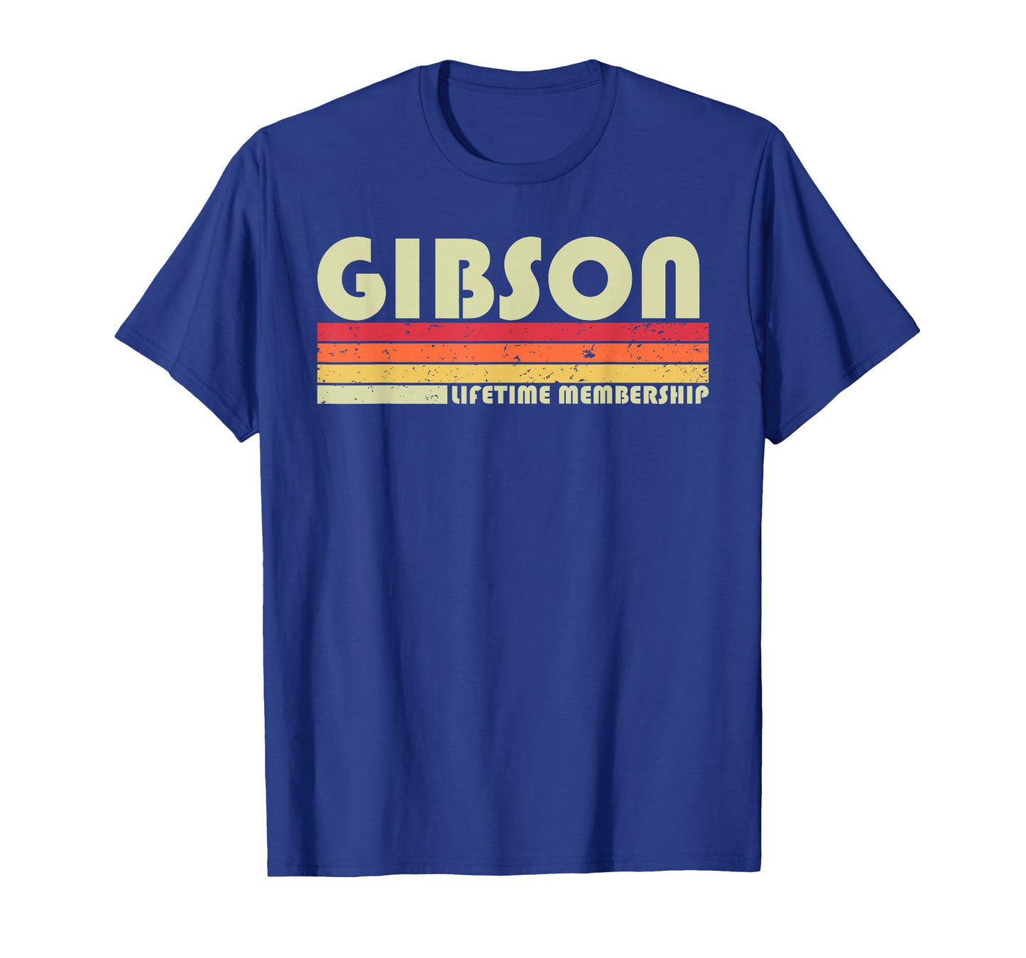 GIBSON Surname Funny Retro Vintage 80s 90s Birthday Reunion T-Shirt