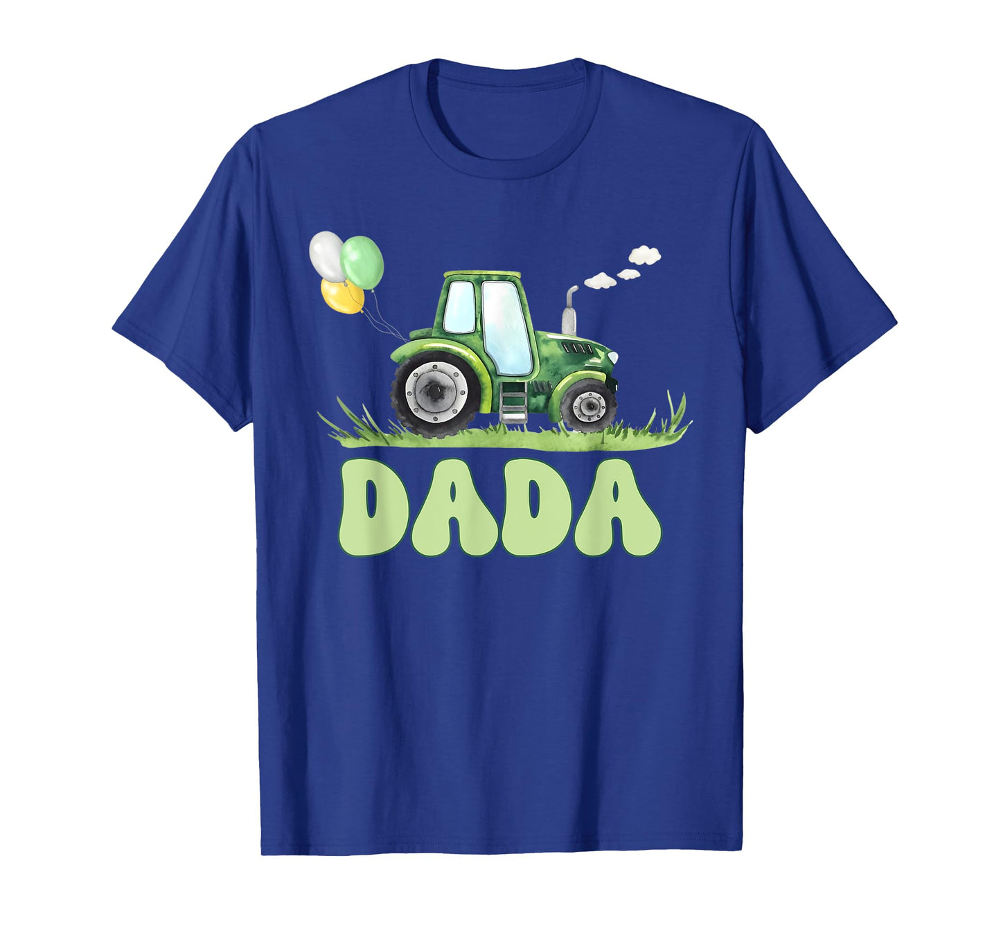 Dada of The Birthday Boy Tractors Farm Trucks Matching T-Shirt