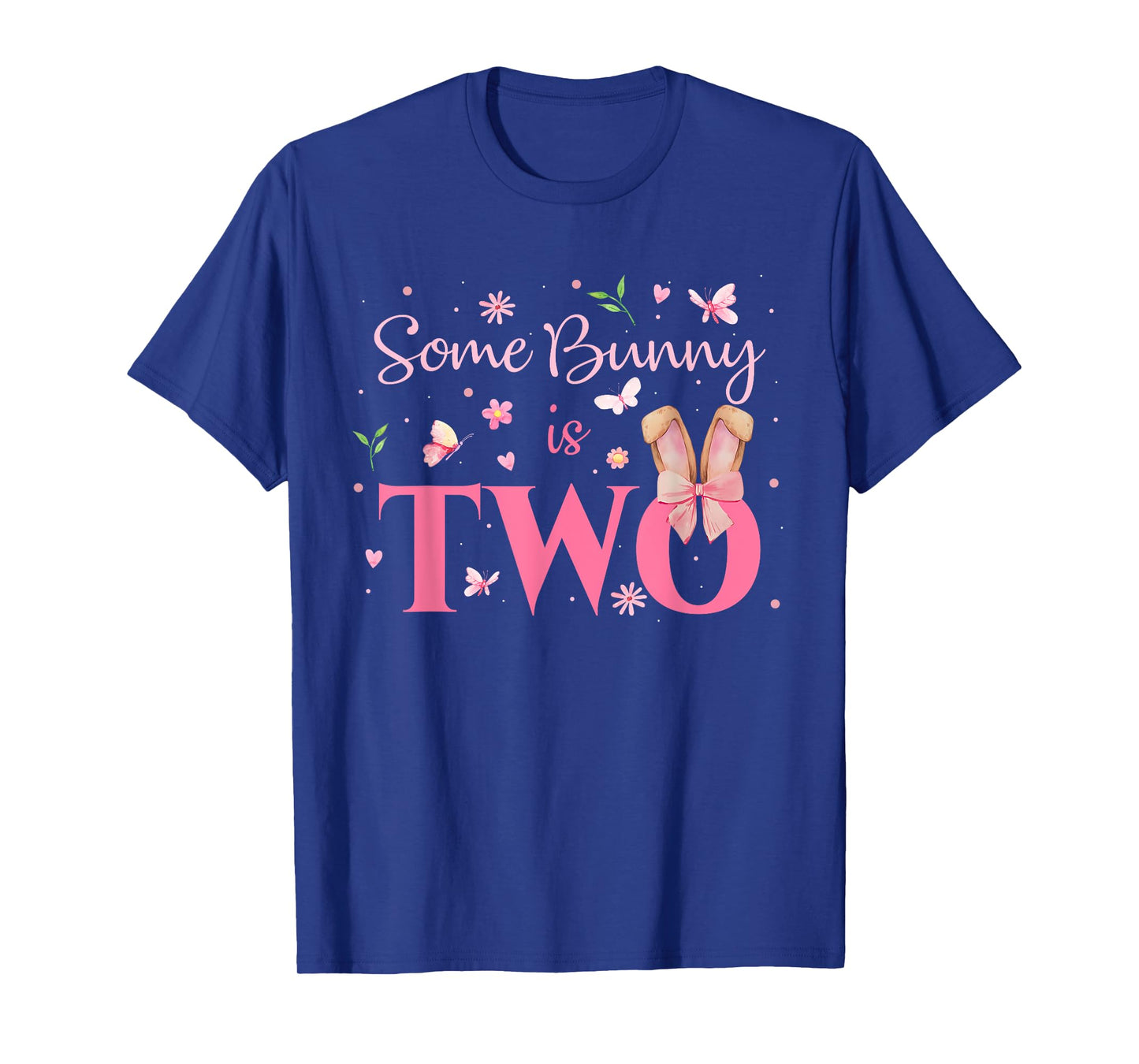 Some Bunny Is Two 2nd Birthday Girl Easter 2 Year Old Bday T-Shirt