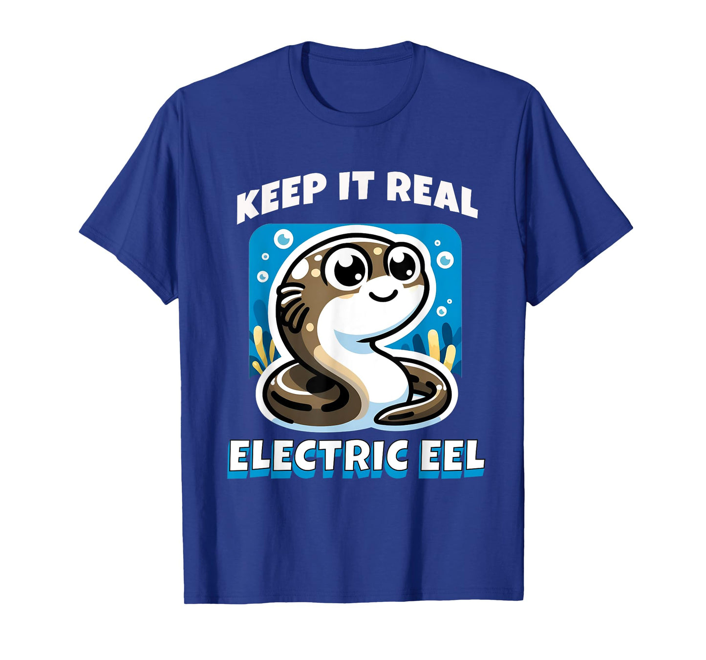 Keep It Real Electric Eel Funny Pun Animal Boys Girls Kids T-Shirt