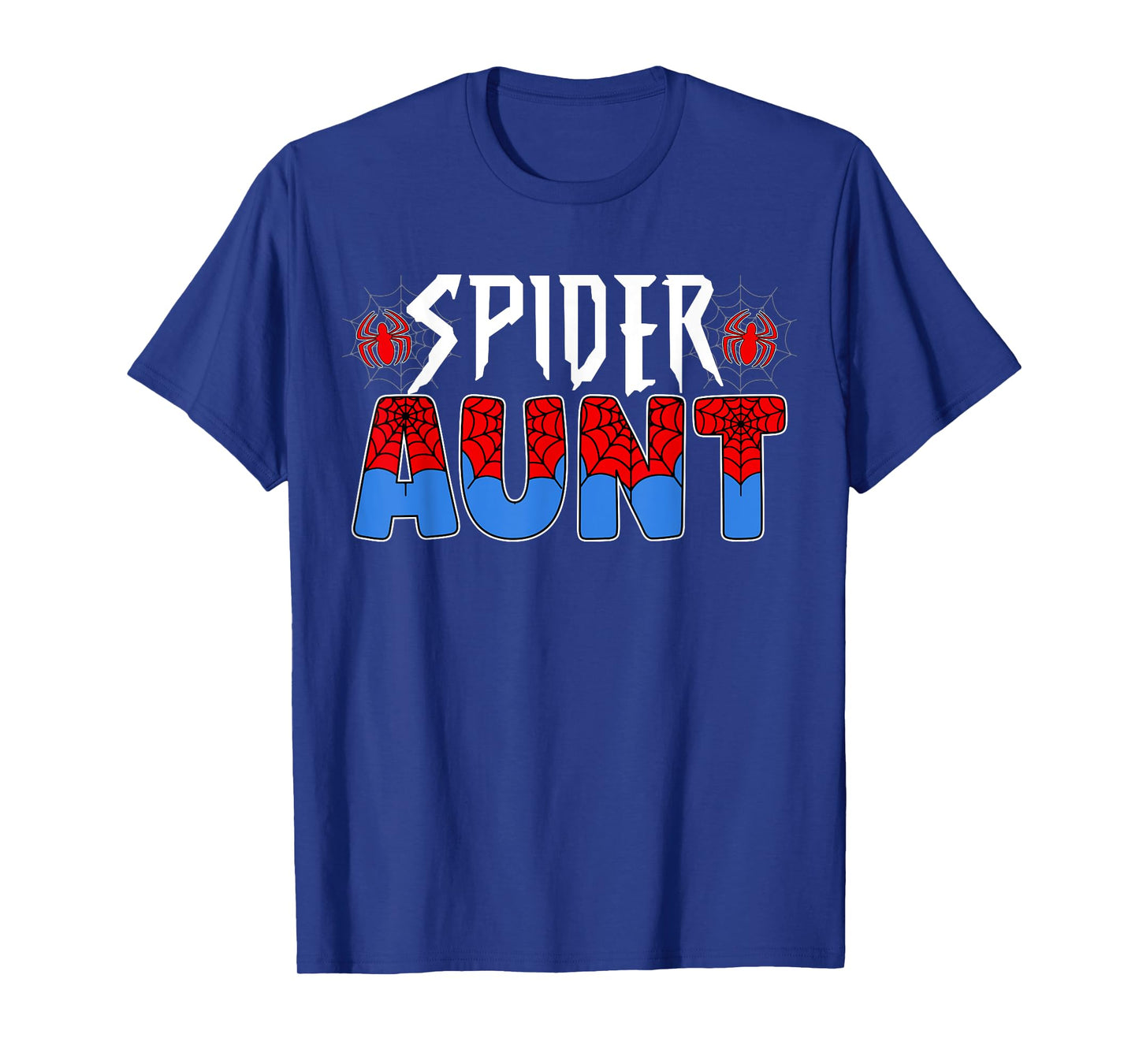 Funny Spider Web Aunt Family Matching Birthday Boy T-Shirt