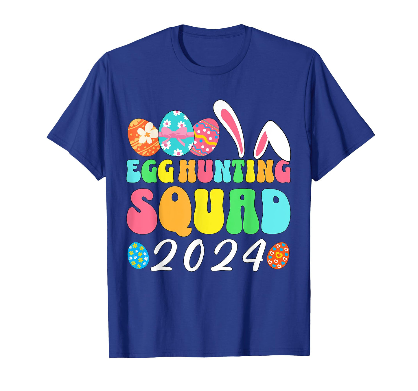 Egg Hunting Squad 2024 Easter Egg Hunt Crew Matching Group T-Shirt