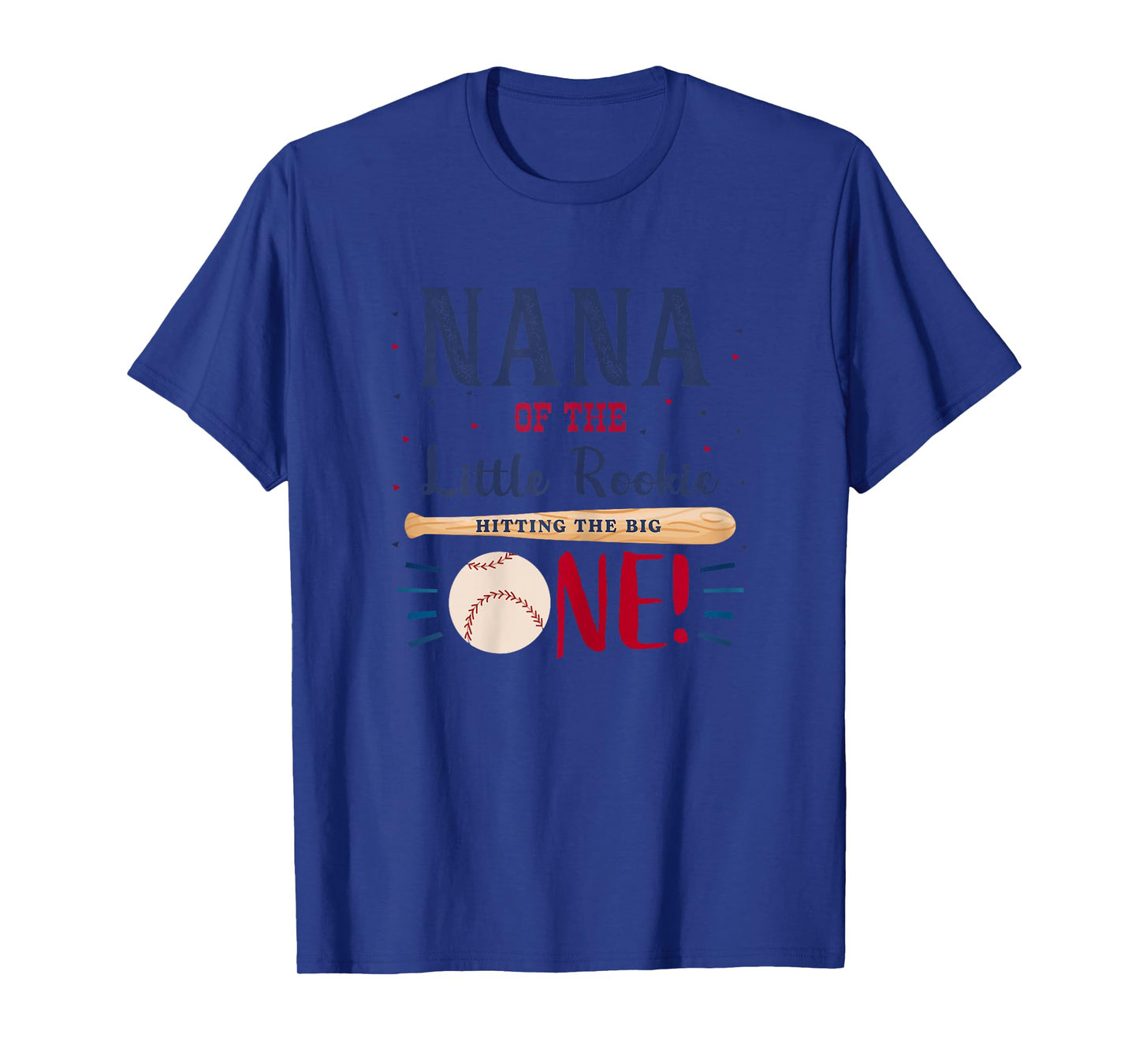 Nana First Birthday Little Rookie Baseball The Big One T-Shirt