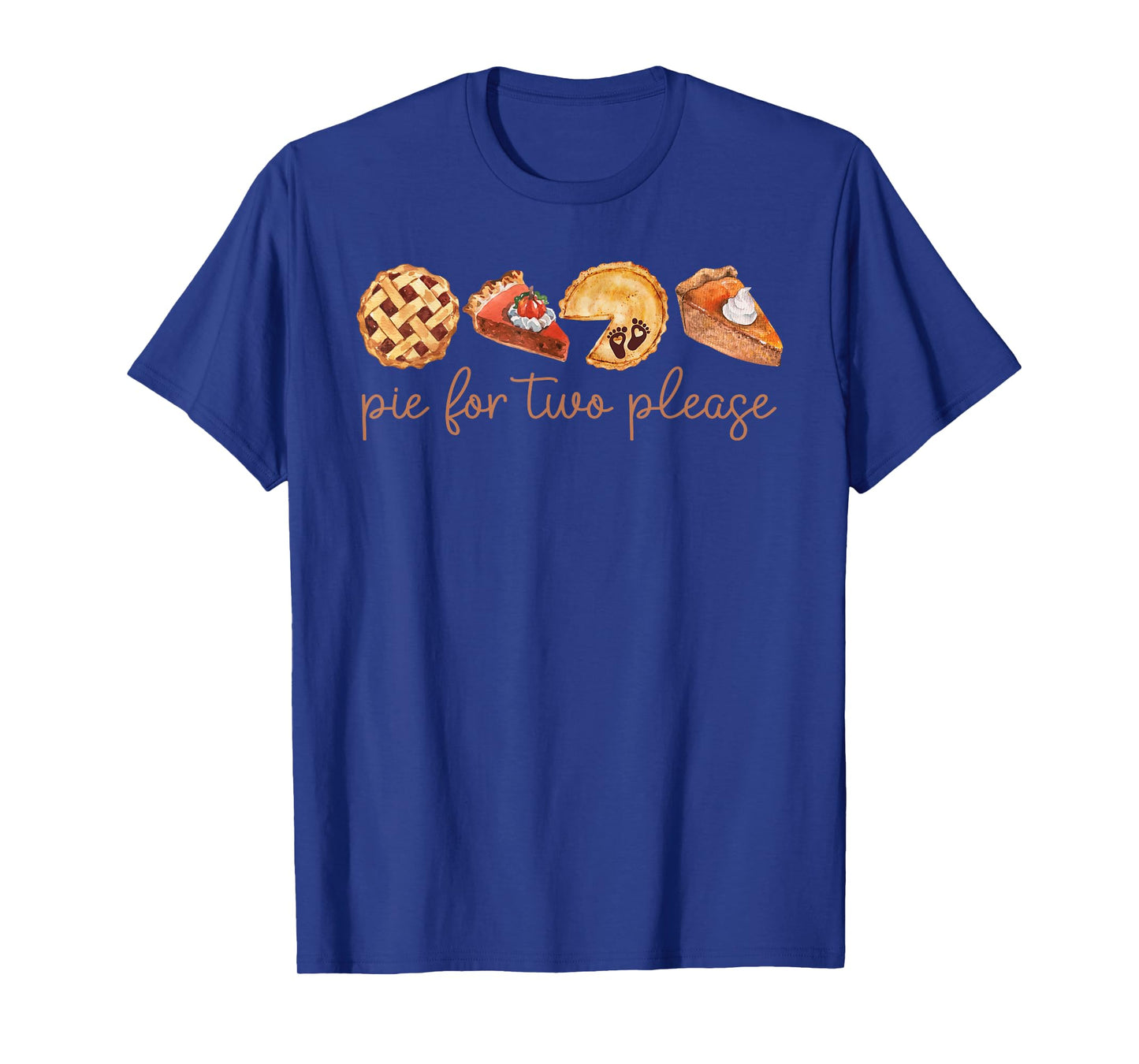 Pie For Two Please Thanksgiving Pregnancy Announcement T-Shirt