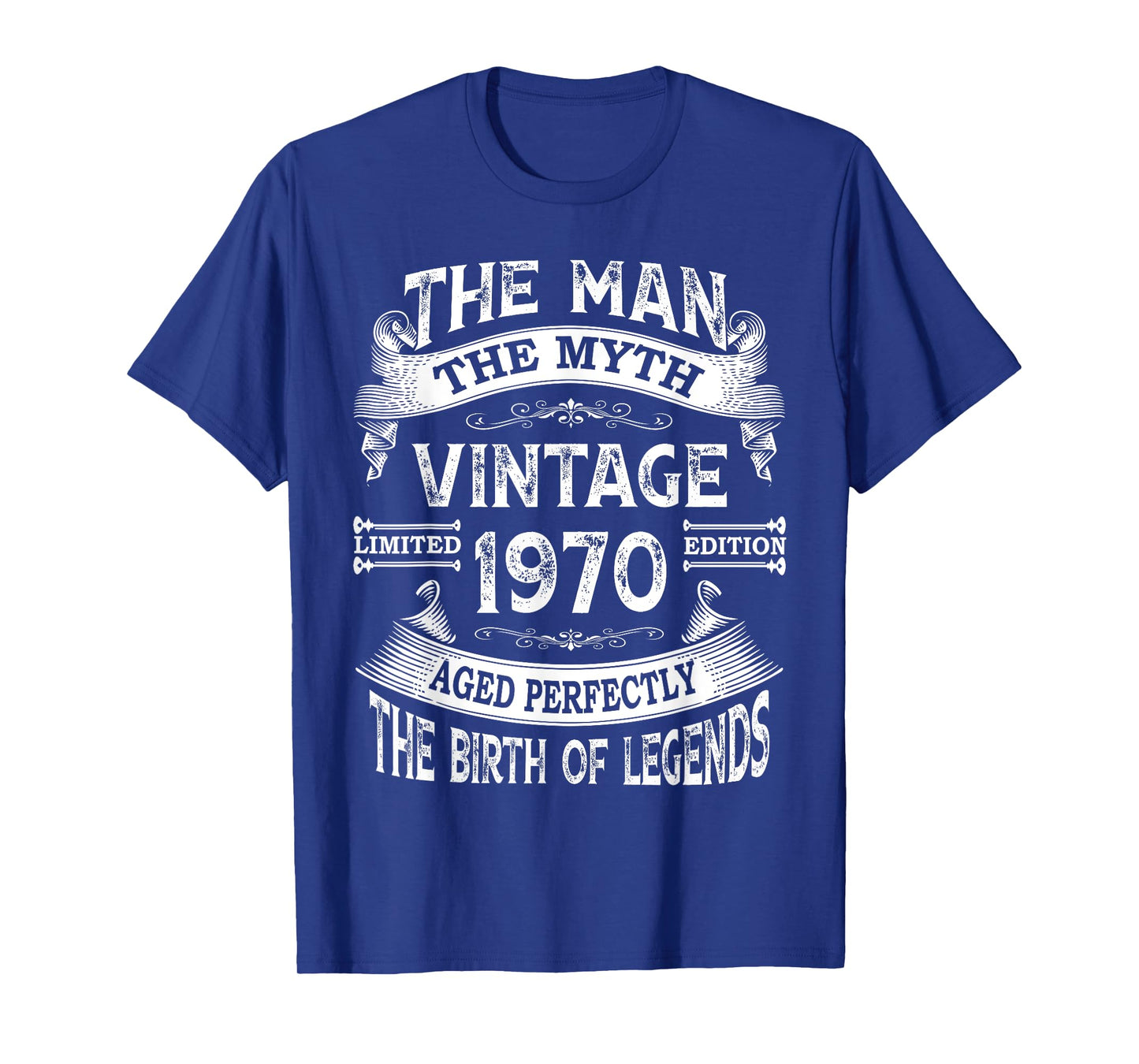 The Man The Myth Vintage 1970 Birthday Men's 55 Years Old T-Shirt