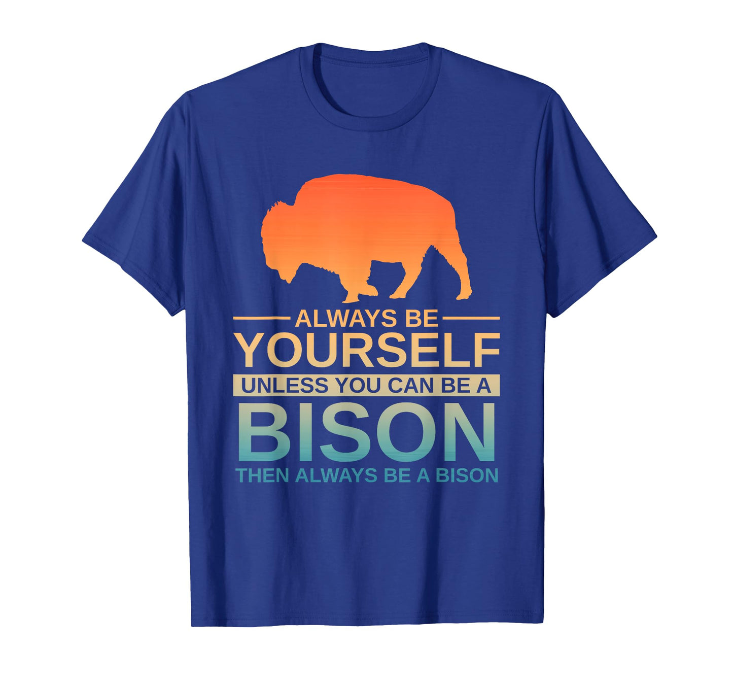 Cool Bison Design For Men Women Buffalo Animal Lovers Bison T-Shirt