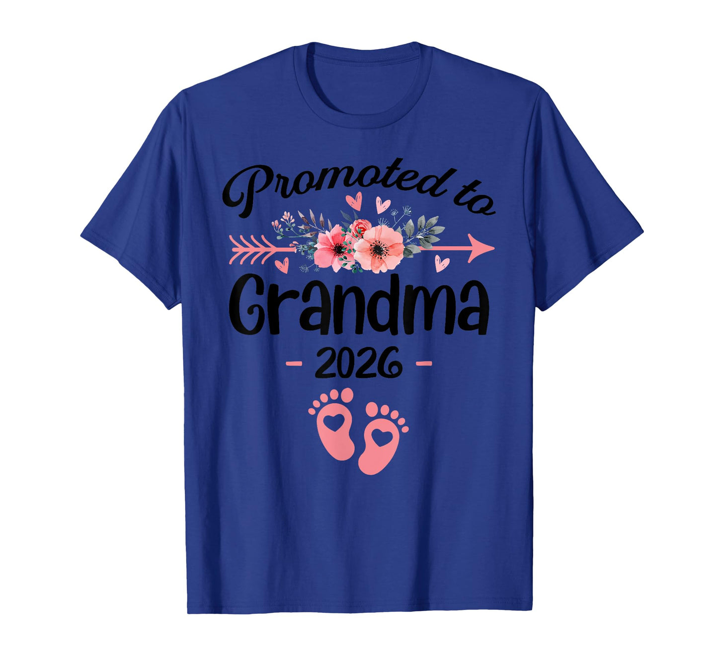 Promoted to Grandma Est 2026 Floral T-Shirt