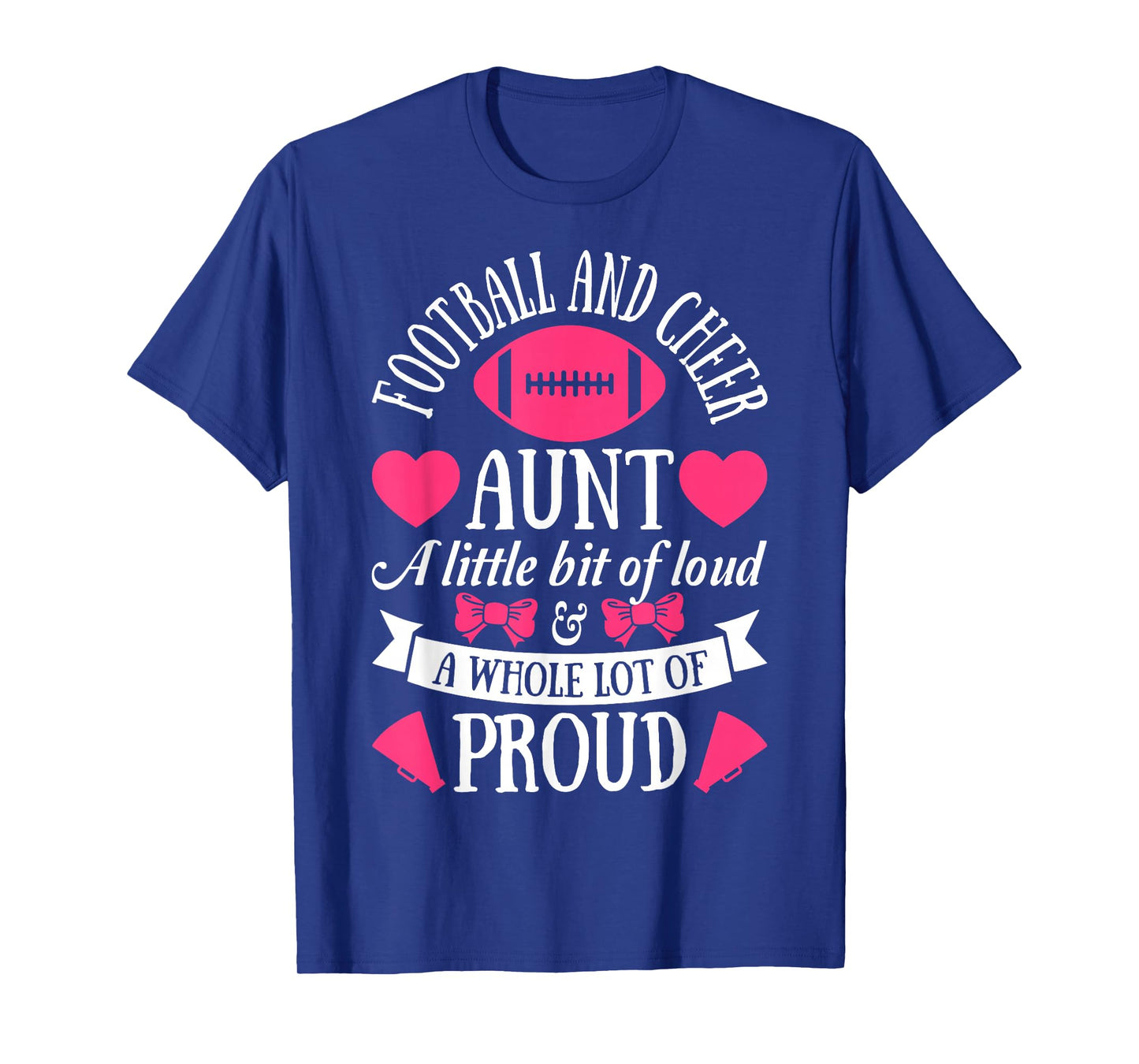 Football and Cheer Aunt Game Day Funny Gifts T-Shirt