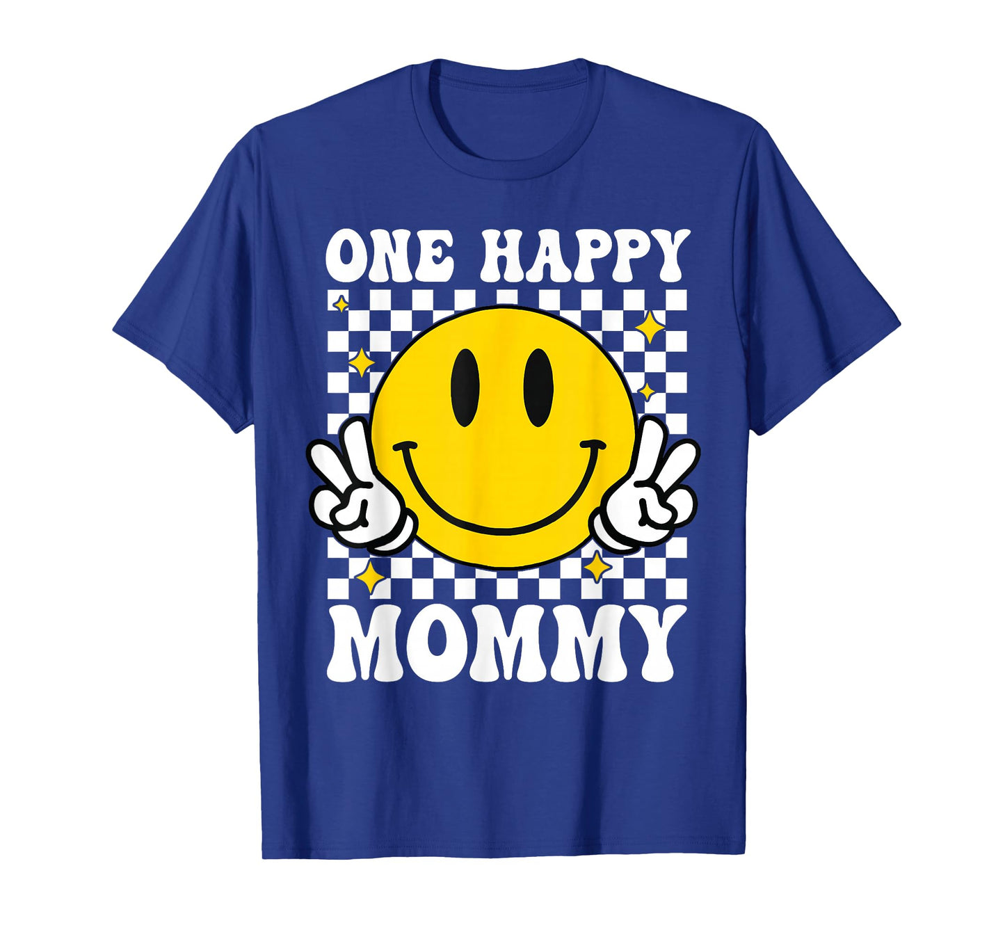 One Happy Dude Mommy Happy Face 1st Birthday Family Matching T-Shirt