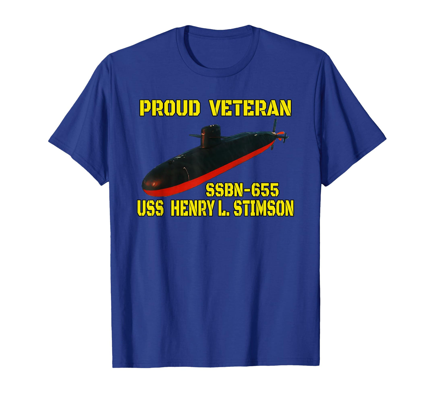 USS Stimson SSBN-655 Submarine Veterans Day Father Grandpa T-Shirt