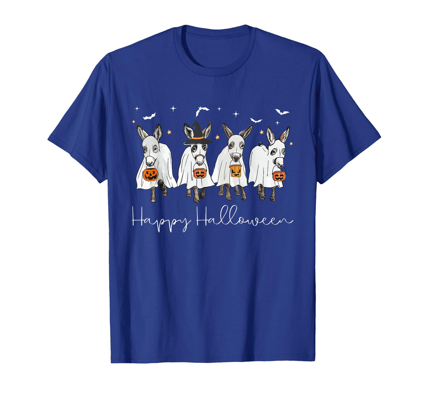 Happy Halloween Donkey Ghost Spooky Season Donkey Lover T-Shirt