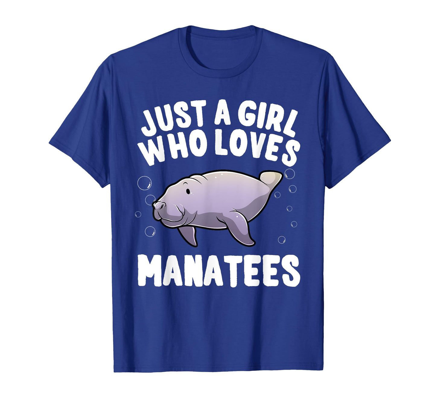 Funny Manatee Design For Girls Women Kids Sea Cow Lovers T-Shirt
