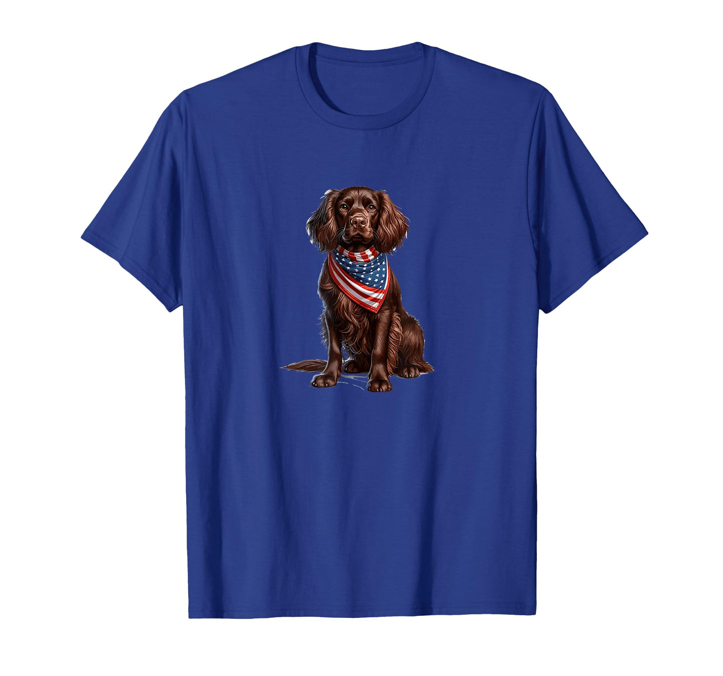 Boykin Spaniel American Bandana Funny Fourth of July America T-Shirt