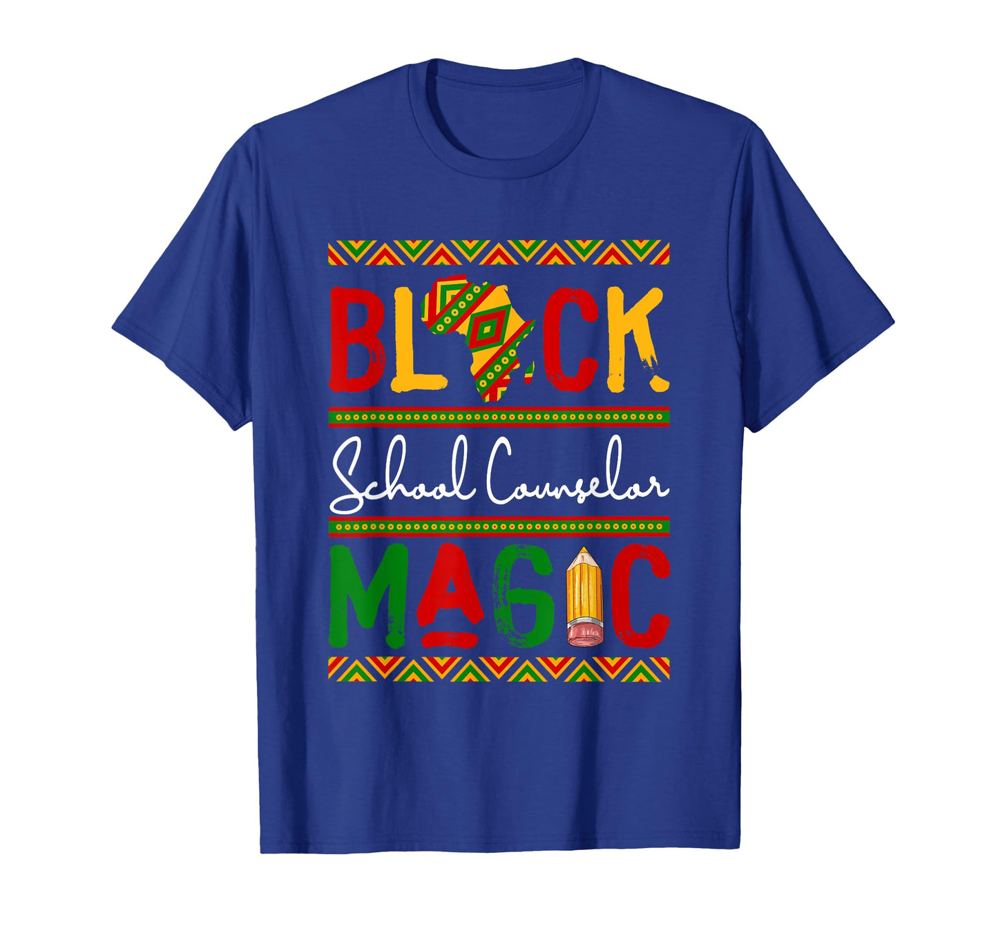 Black Costume School Counselor Proud Black History Month T-Shirt