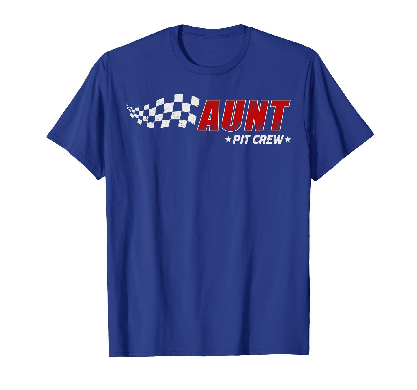 Aunt Pit Crew Race Car Birthday Family Matching Pit Crew T-Shirt