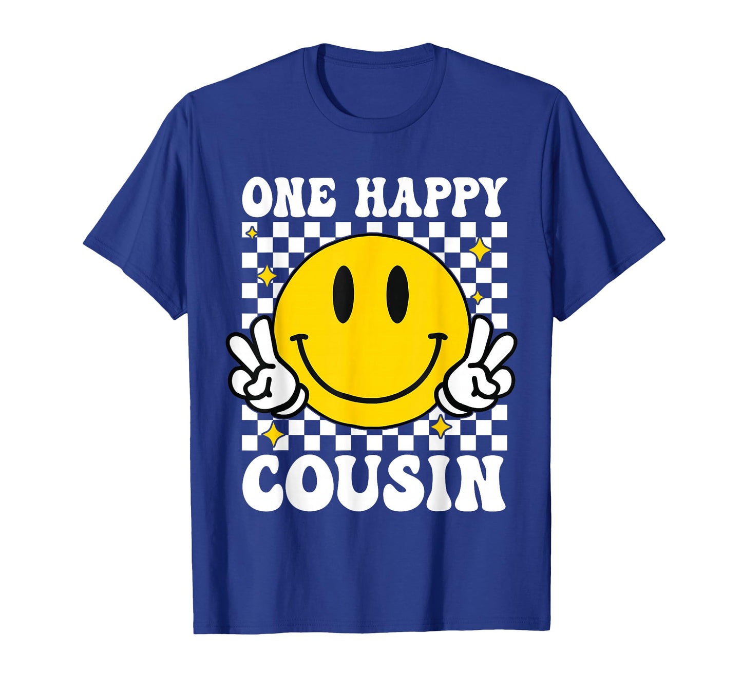 One Happy Dude Cousin happy face 1st Birthday Family T-Shirt