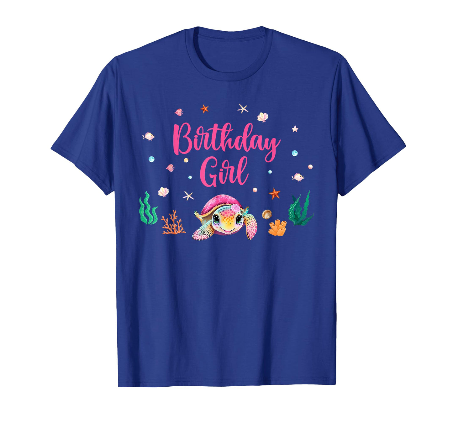 Birthday Girl Sea Turtle Theme Birthday Party Ocean Animals T-Shirt