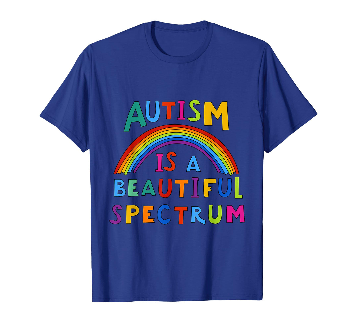 Autism Is a Beautiful Spectrum Autism Awareness Month Ribbon T-Shirt