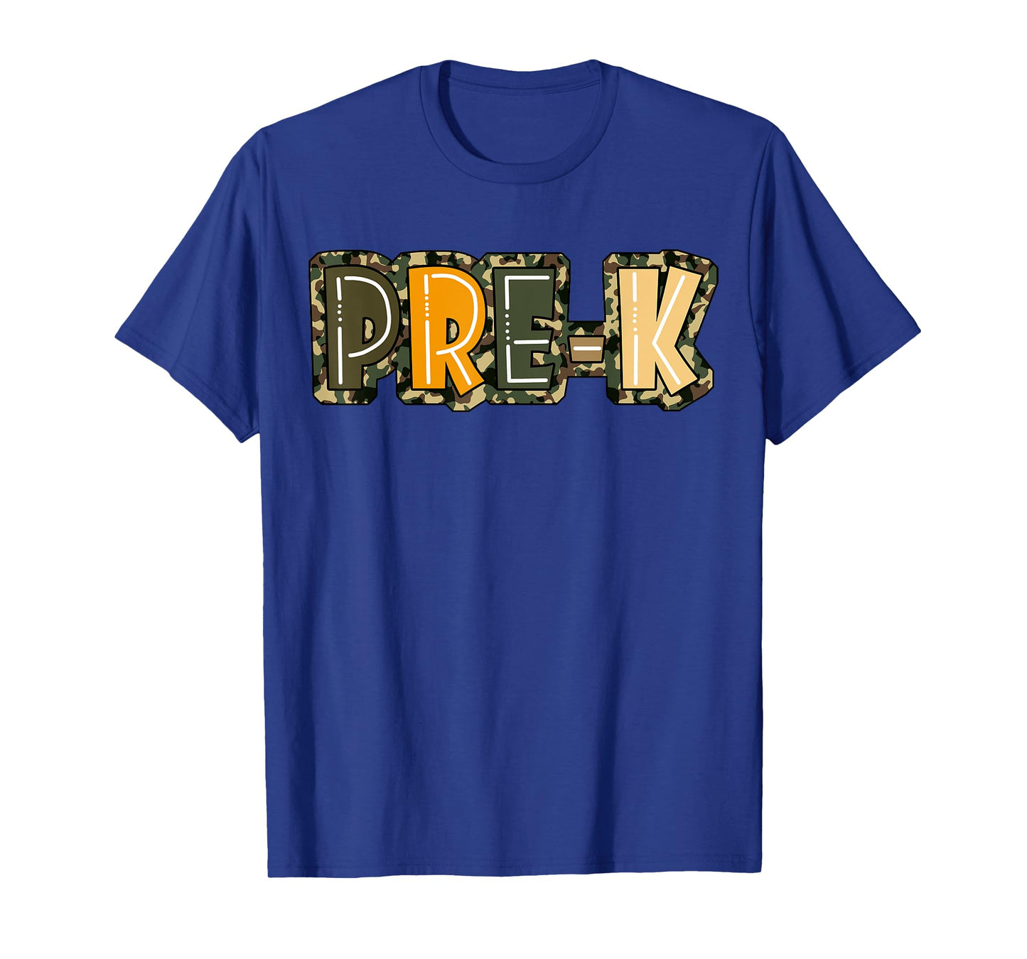 Camo Team Pre K Preschool Back To School Teacher Kids Boys T-Shirt