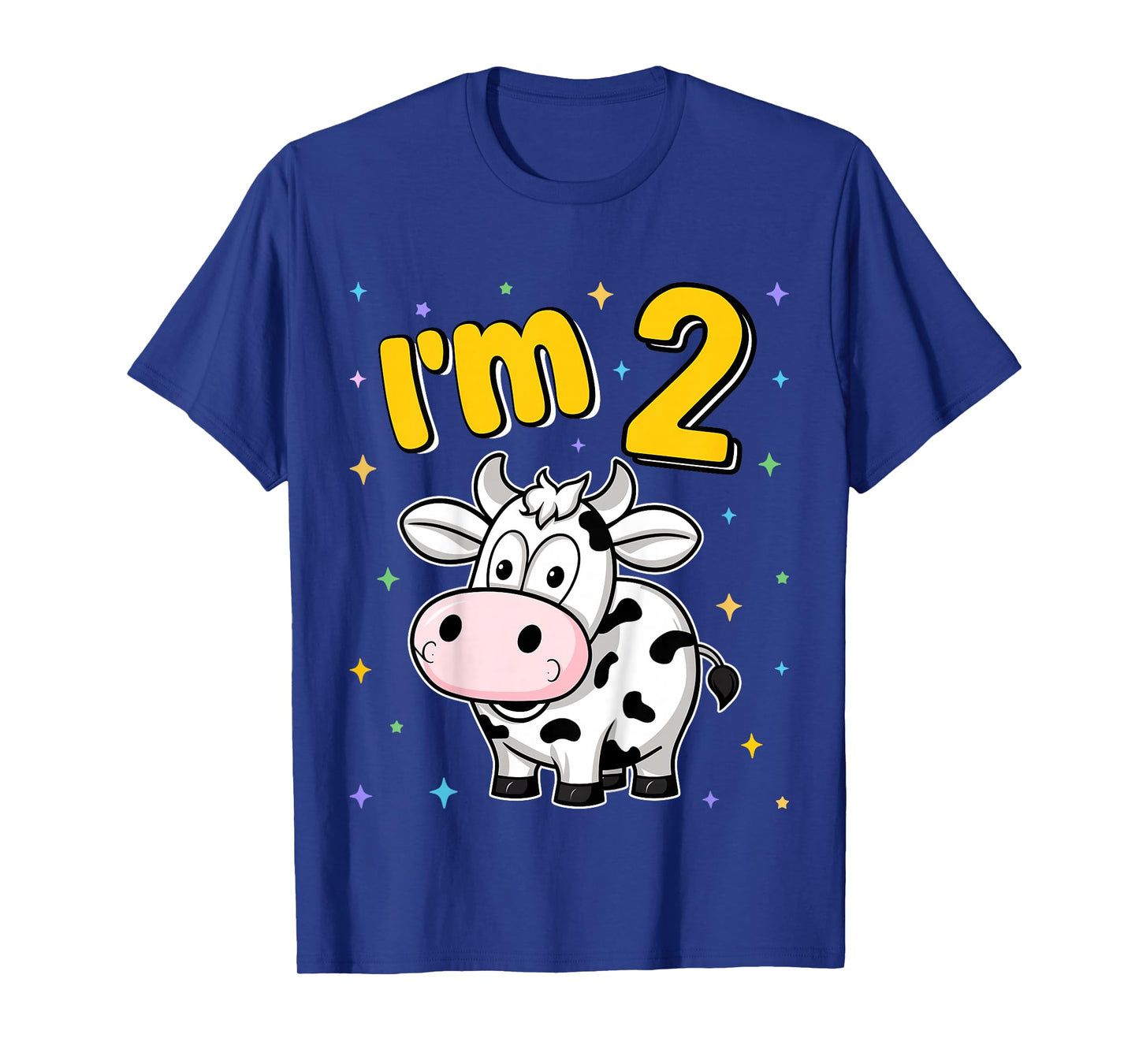 I'm 2 Cute Cow Two Years Old 2nd Birthday Cows Kids T-Shirt