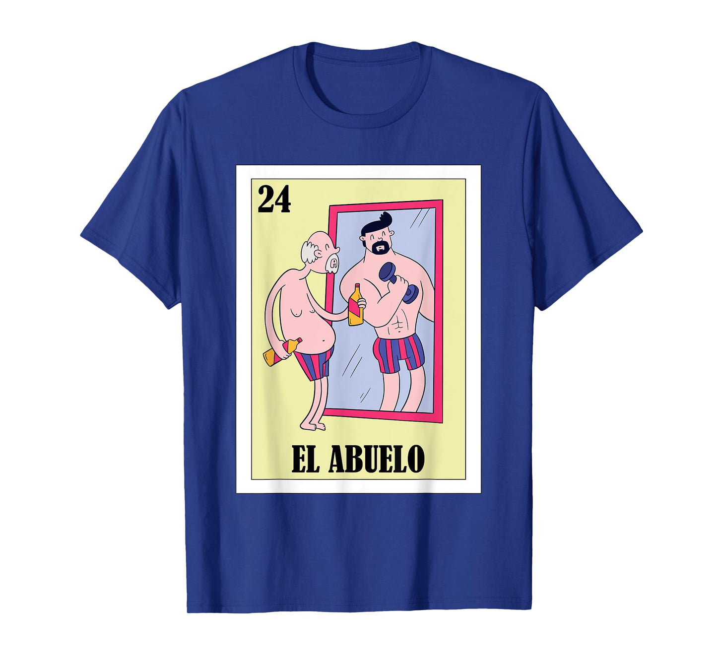 Funny Mexican Design for Grandpa in Mirror - El Abuelo T-Shirt
