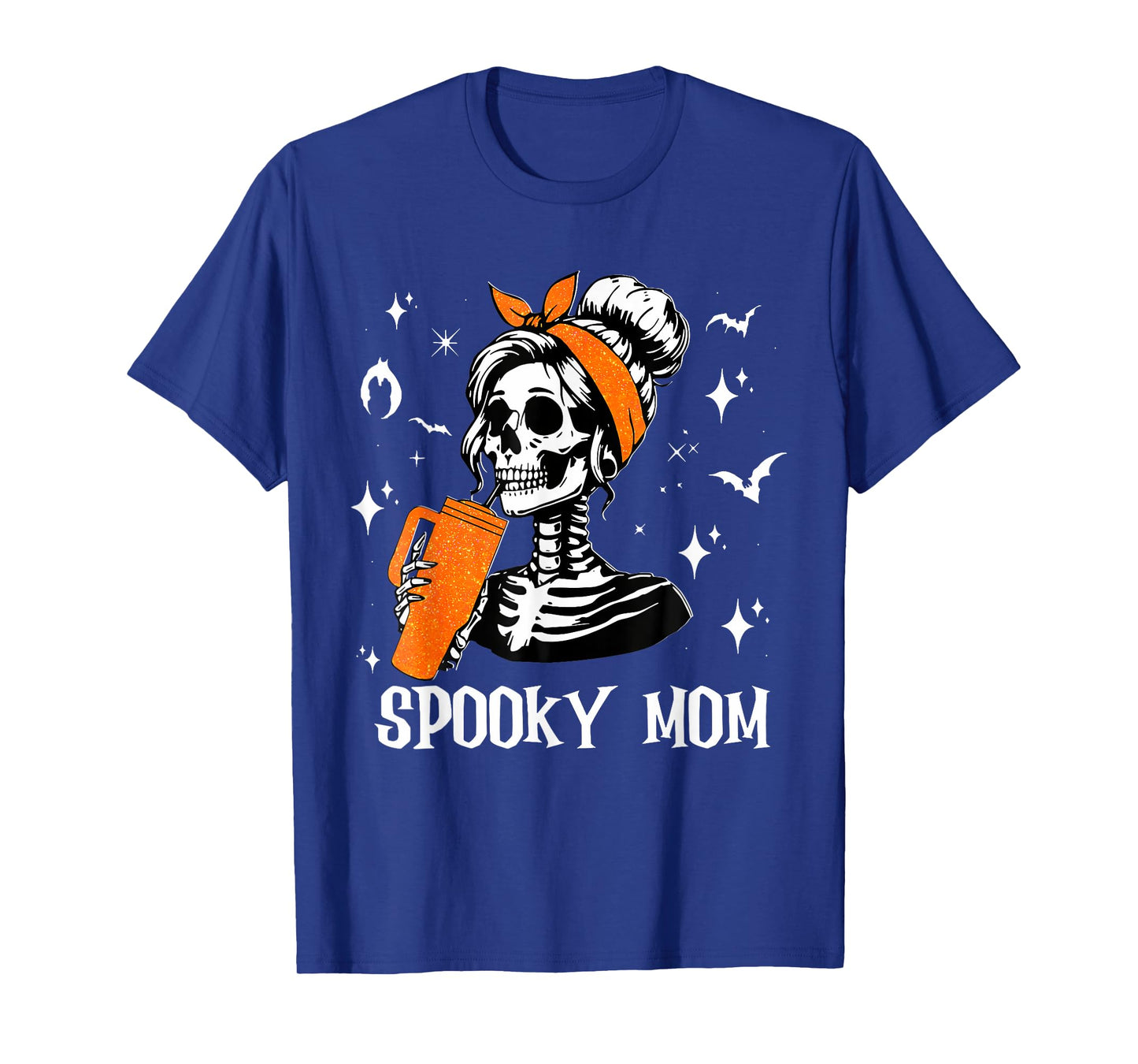 Spooky Mom Groovy Vintage Halloween Spooky Mama Mother T-Shirt