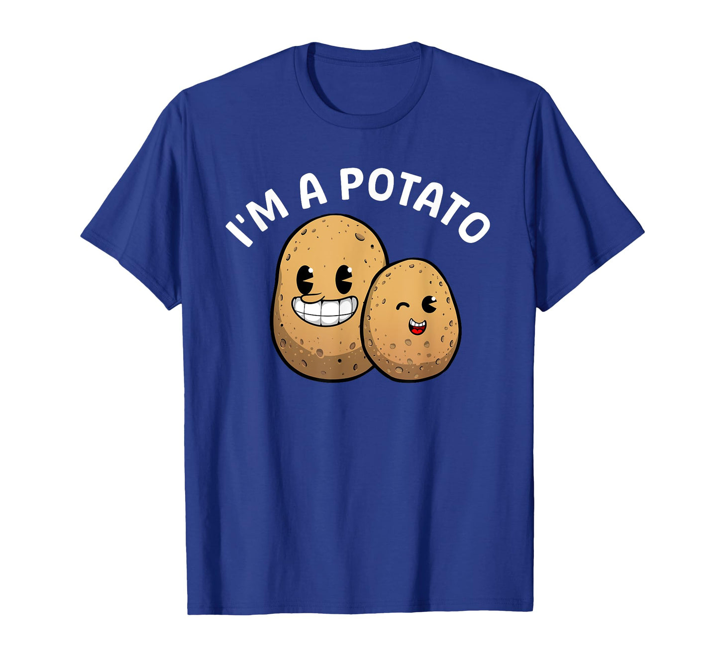 Best Potato Gift Potato Themed Accessories & Stuff Unisex Adults Kids Potato Lover T-Shirt Black Small Classic Fit Modern Classic Cartoon Potato T-Shirt