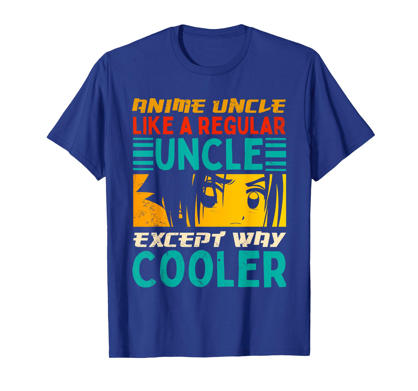 Funny Anime Uncle Like A Regular Uncle Manga Anime Lover Men T-Shirt