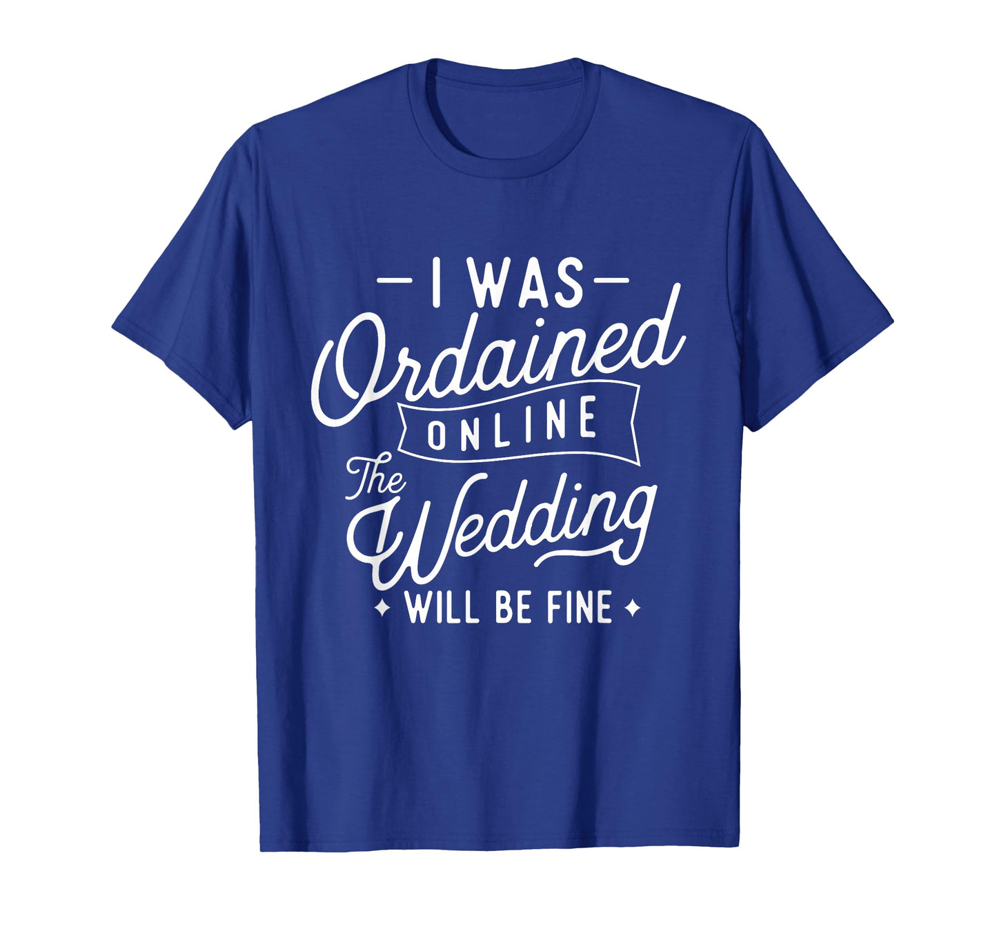 Online Ordained Minister T-Shirt - Classic Fit, Boat Neck, Short Sleeve, Black