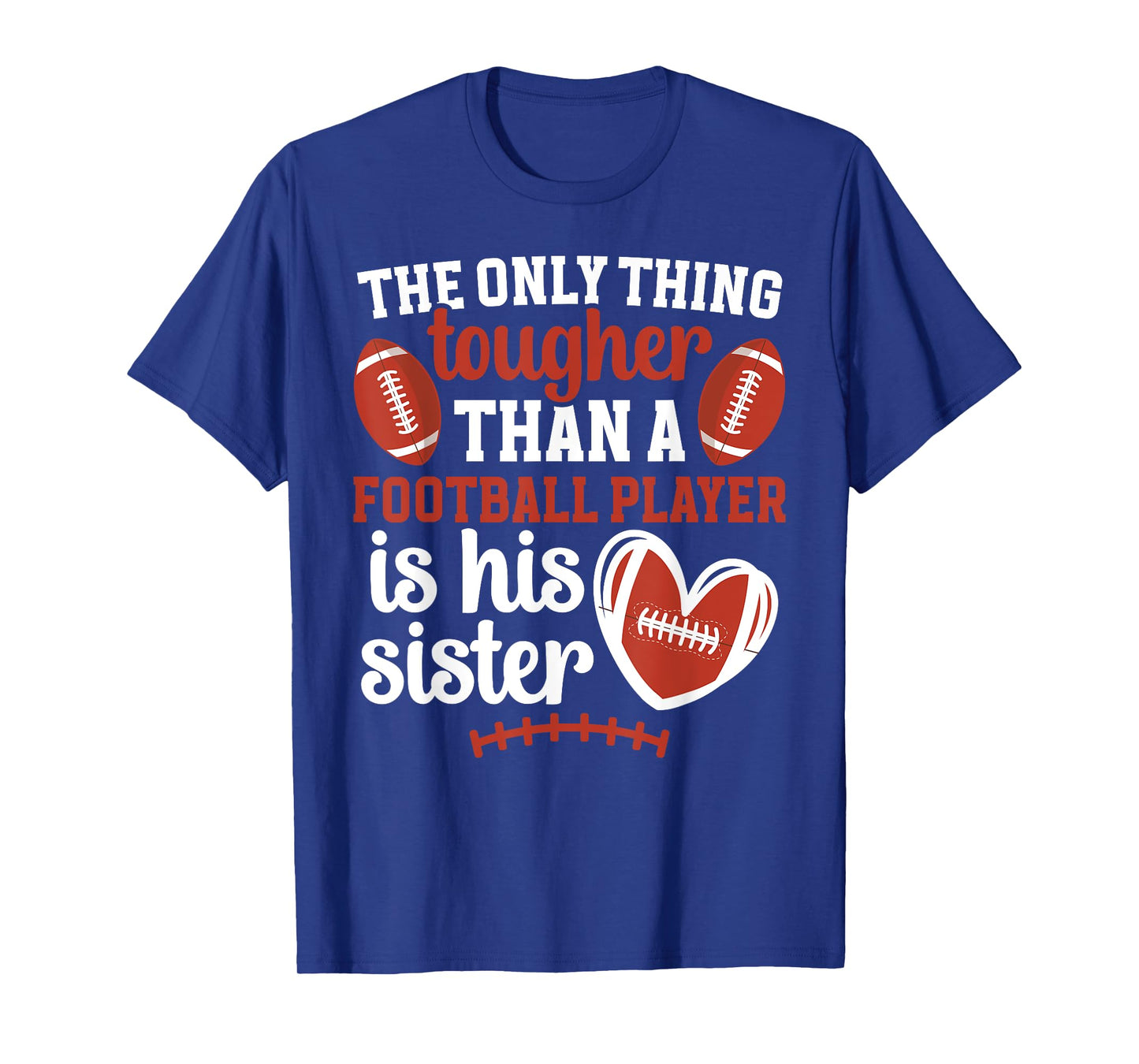 Football Sister Proud Football Player's Sister Football Sis T-Shirt