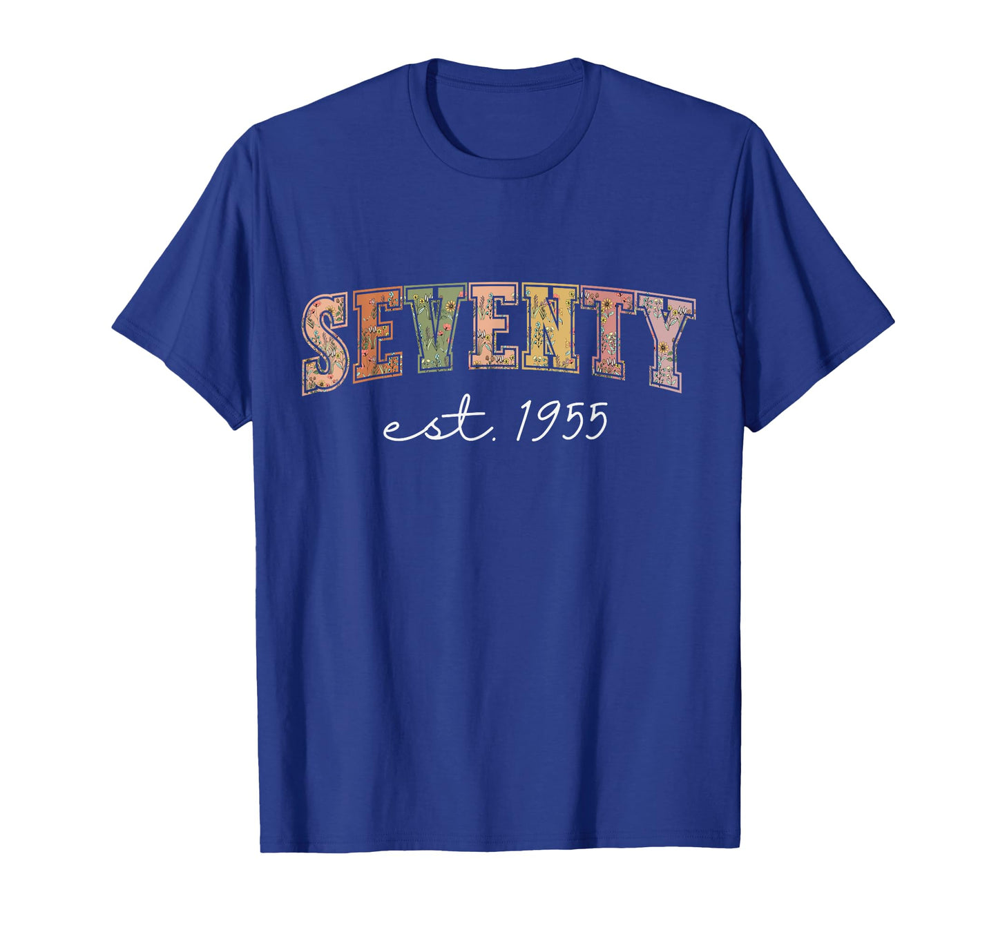 70 Years Old Vintage 1955 70th Birthday Tee Wildflower Women T-Shirt