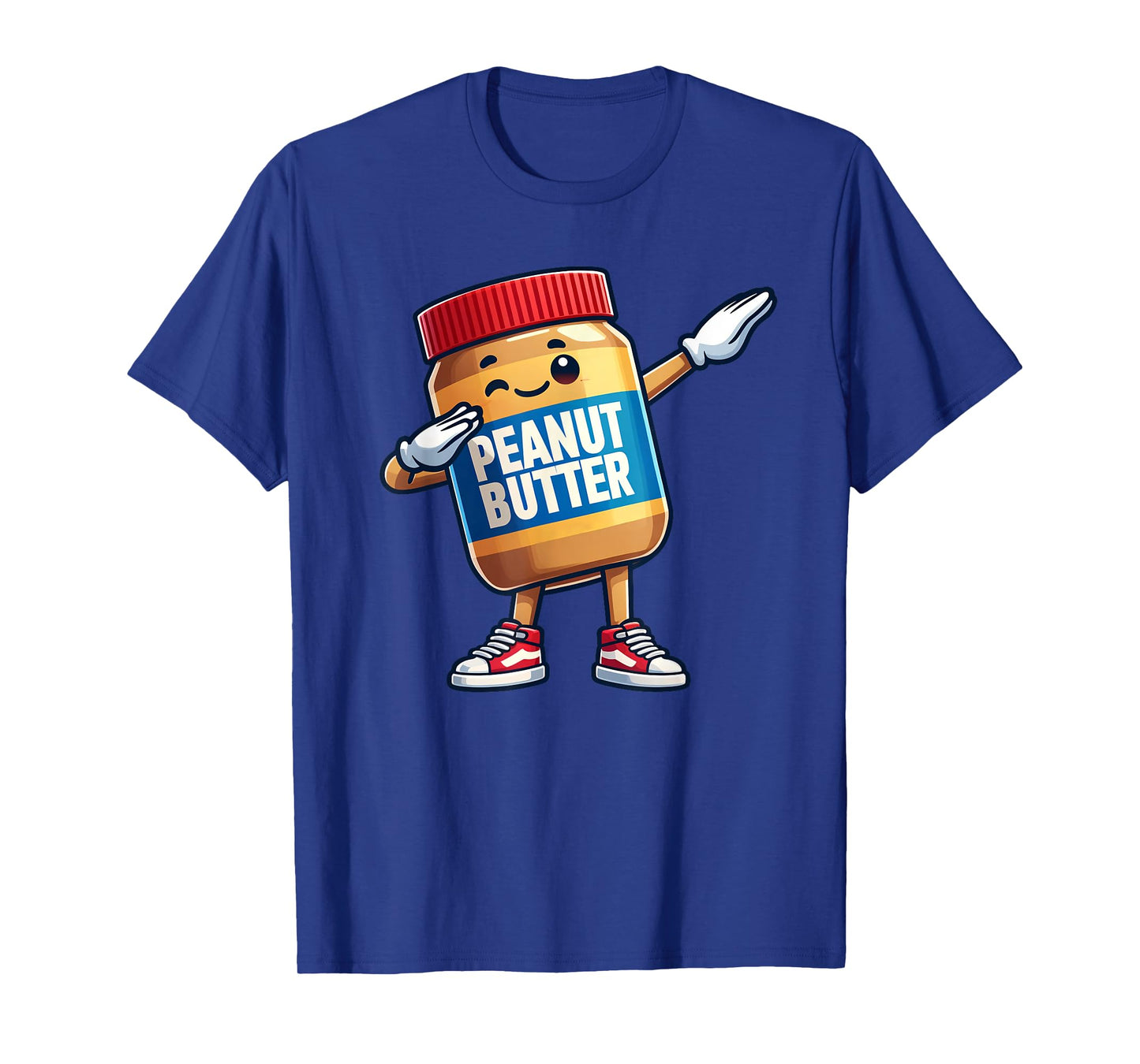 Funny Peanut Butter Jelly Jar Dabbing Boys Girls Kids T-Shirt