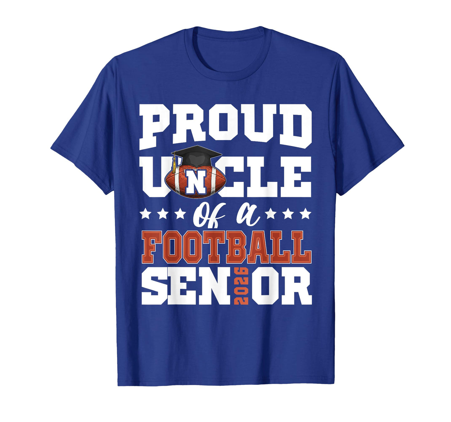Proud Uncle of a football senior 2026 graduation gifts T-Shirt