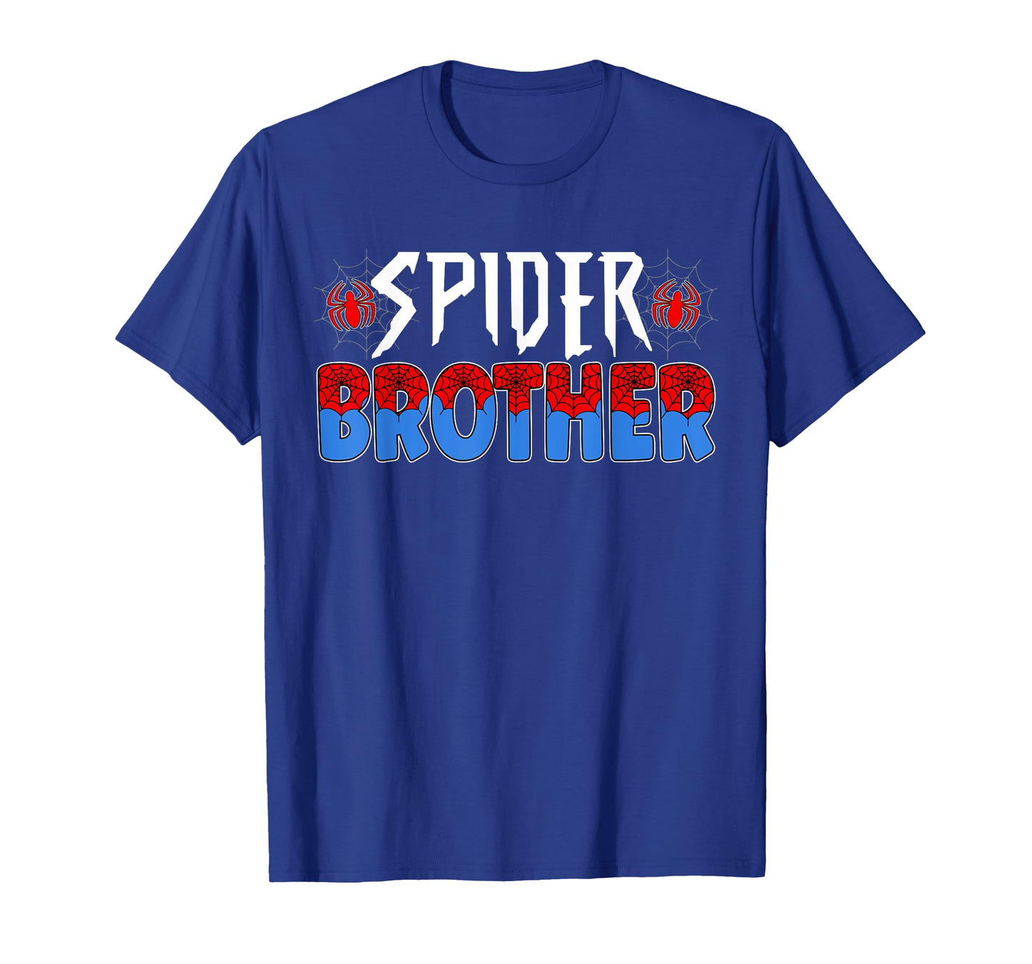Funny Spider Web Brother Family Matching Birthday Boy T-Shirt