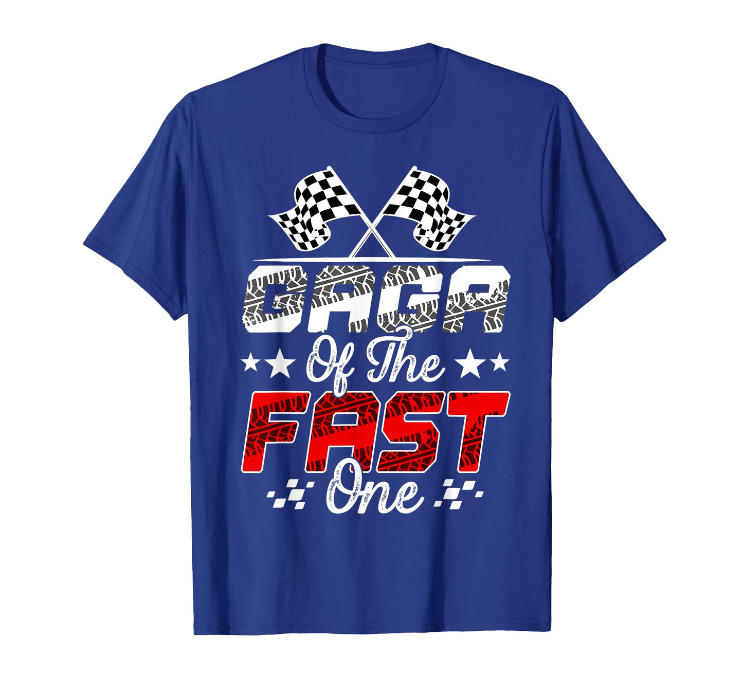 Gaga Of The Fast One First Birthday Racing Car Family T-Shirt
