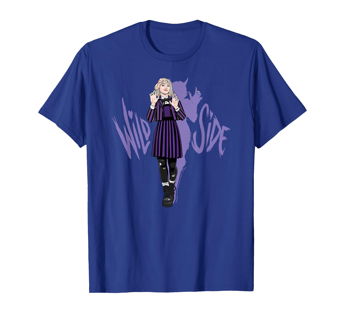 Wednesday Season 2 Wild Side Enid Claws Out Logo T-Shirt