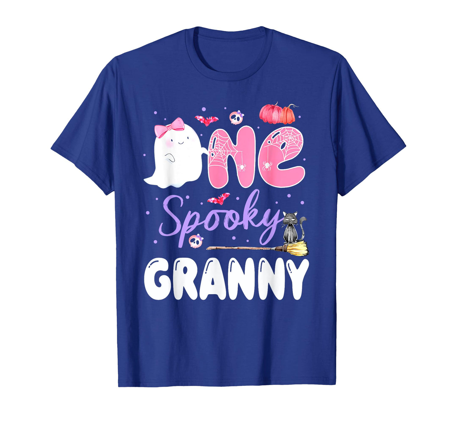 One Spooky Granny 1st Birthday Halloween Pink Ghost Family T-Shirt