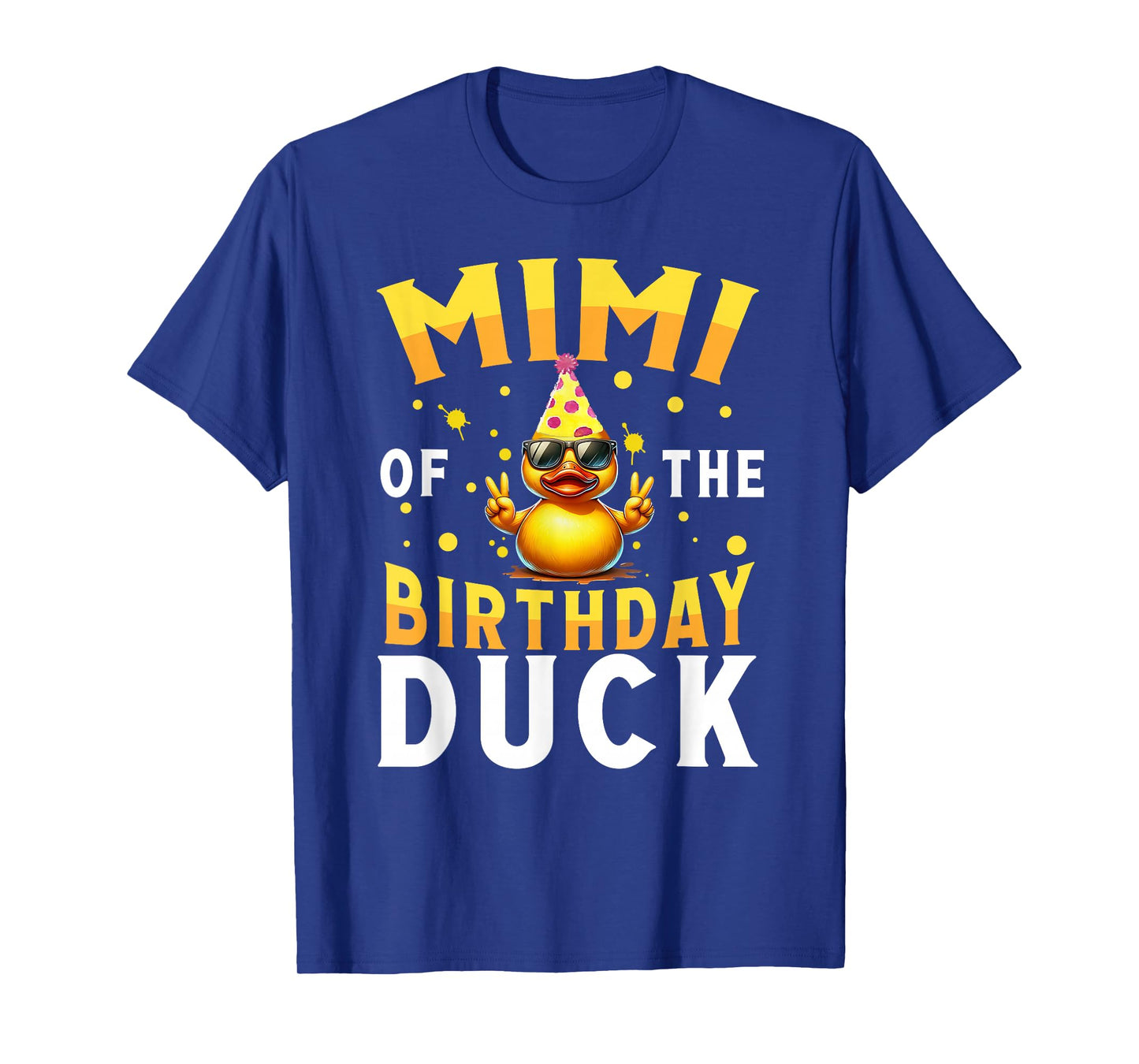 Funny Mimi Of The Birthday Duck Crew Rubber Duck Bday Family T-Shirt
