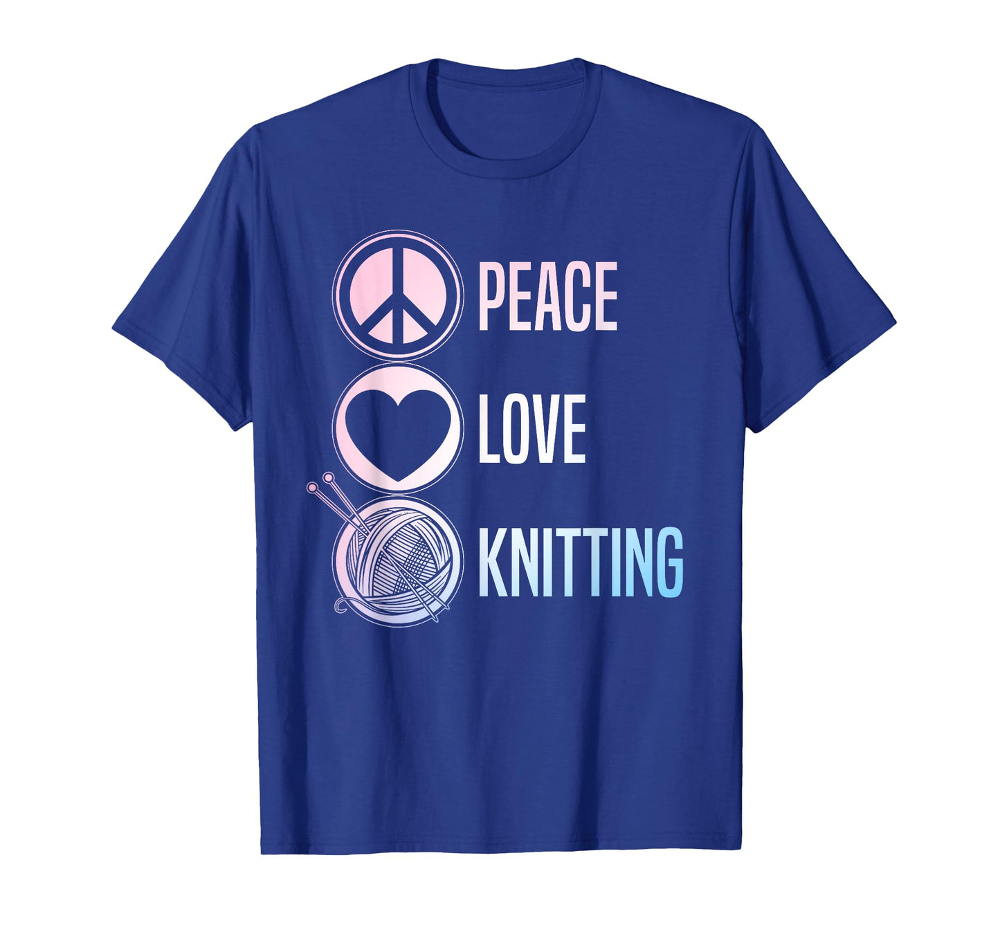 Funny Knitting Art For Women Men Knit Yarn Lover Knitter T-Shirt