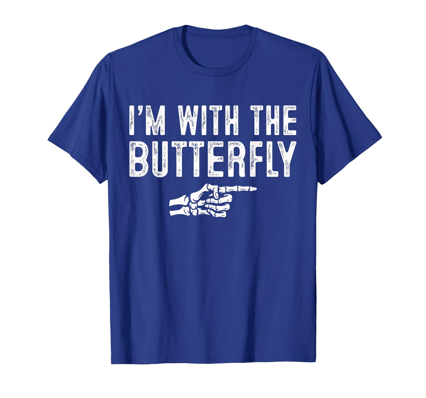 I'm with The Butterfly Easy Costume Halloween Couples T-Shirt