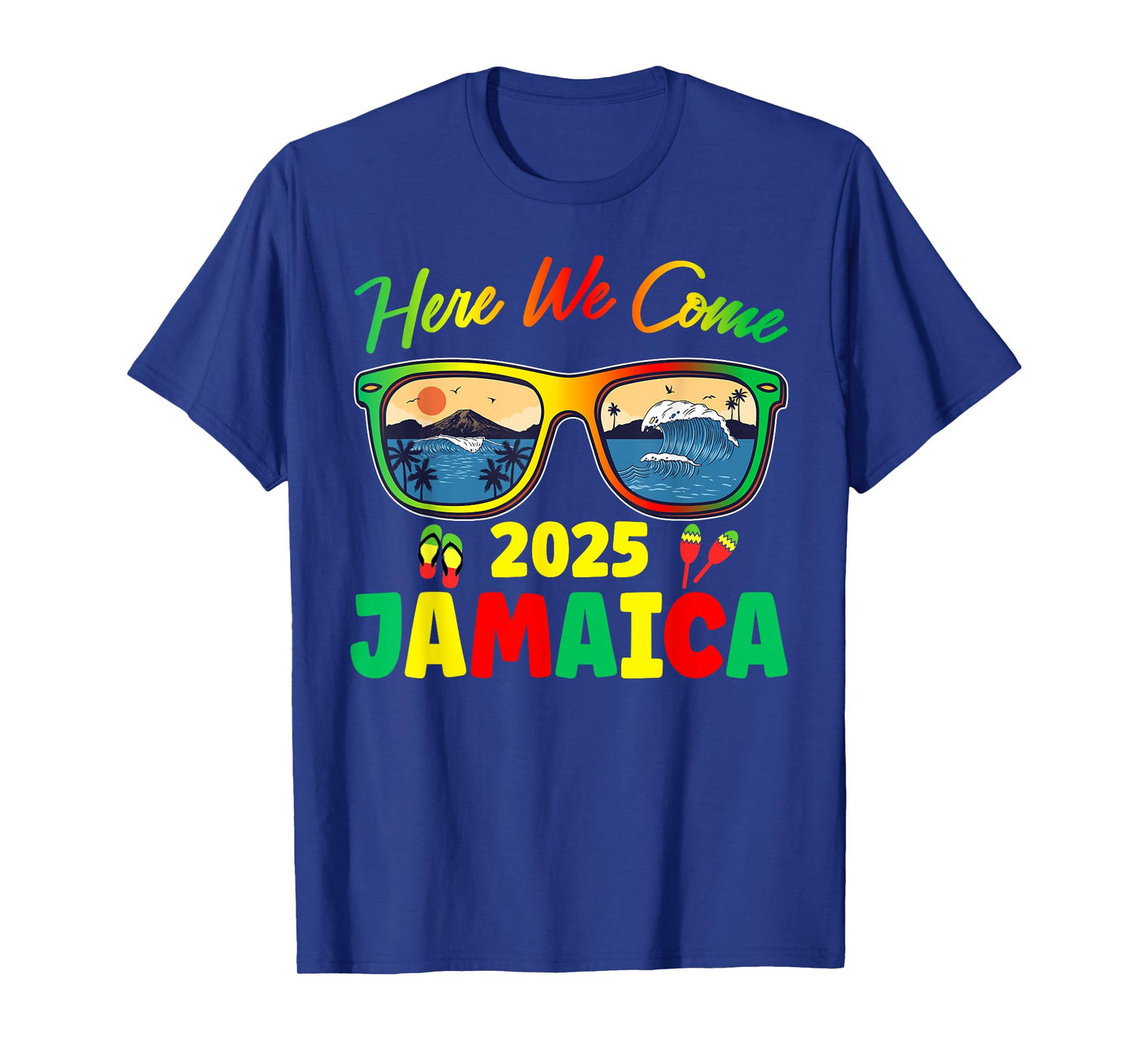 Jamaica 2025 Here We Come Matching Family Dream Vacation T-Shirt